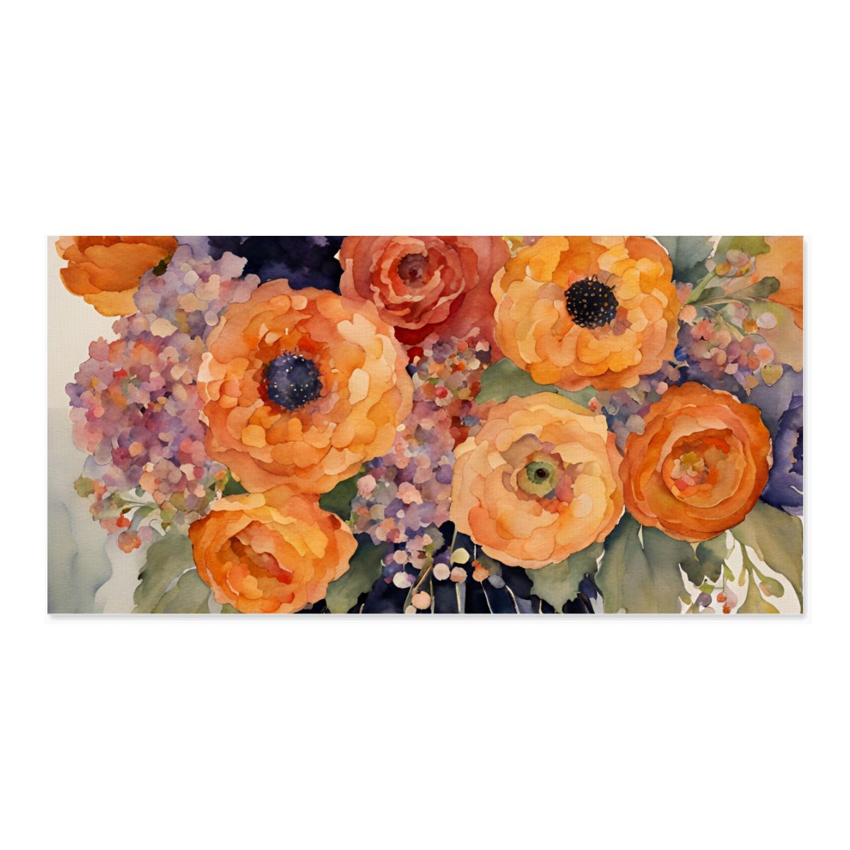 60" x 30" Printed Canvas Fabric Wall Art - No Frame (Made in USA)