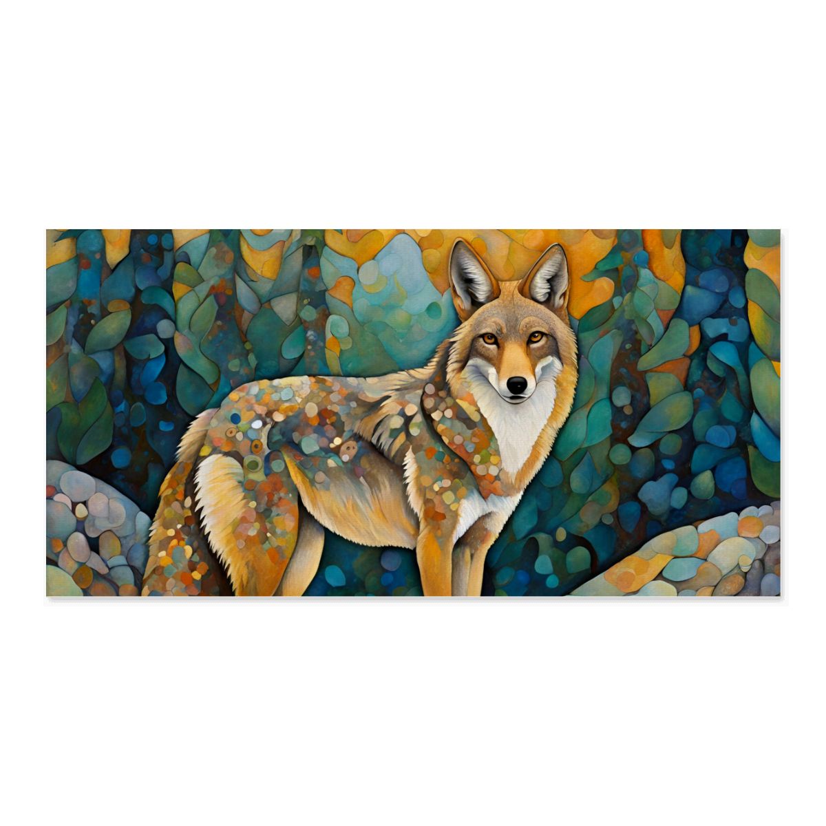 60" x 30" Printed Canvas Fabric Wall Art - No Frame (Made in USA)