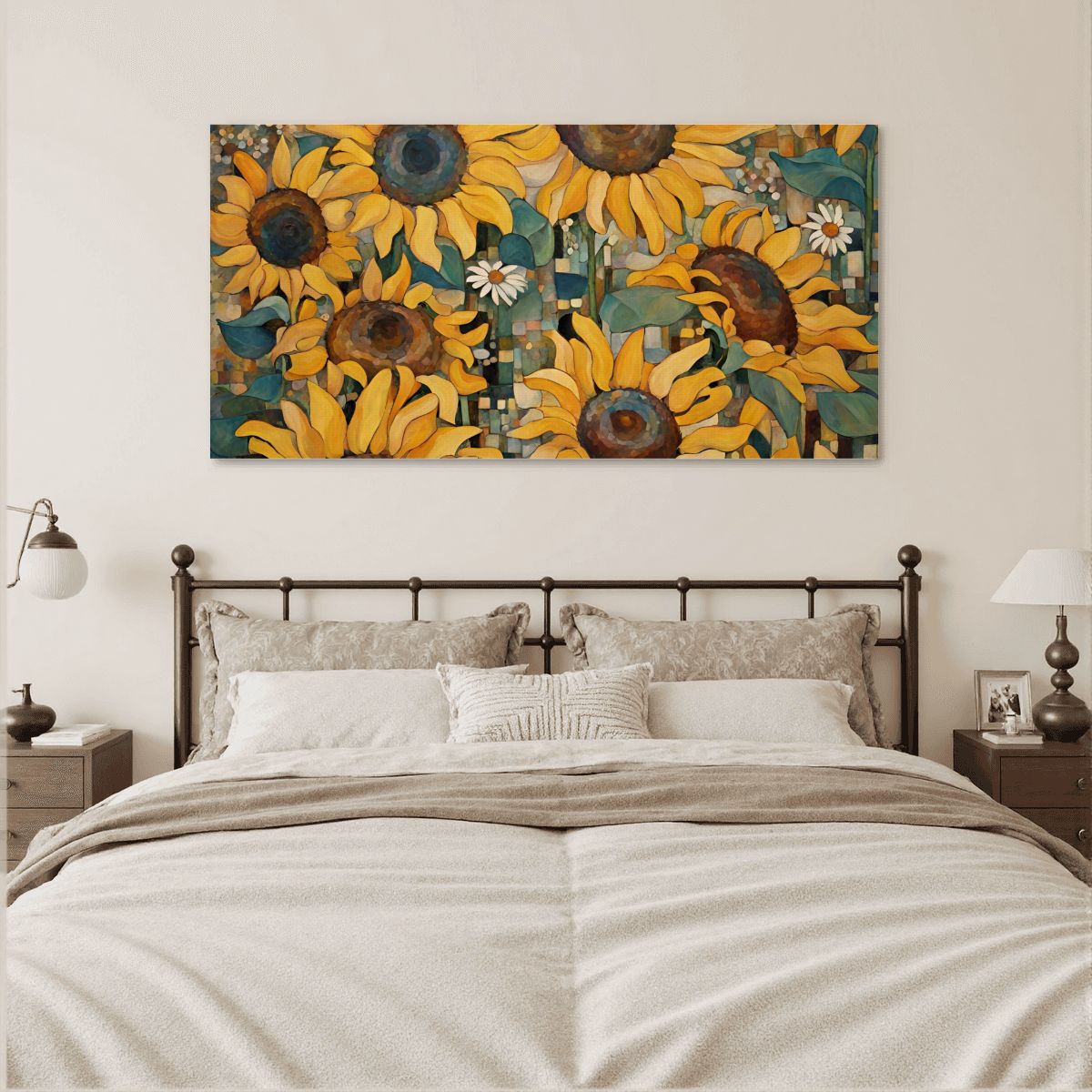 60" x 30" Printed Canvas Fabric Wall Art - No Frame (Made in USA)