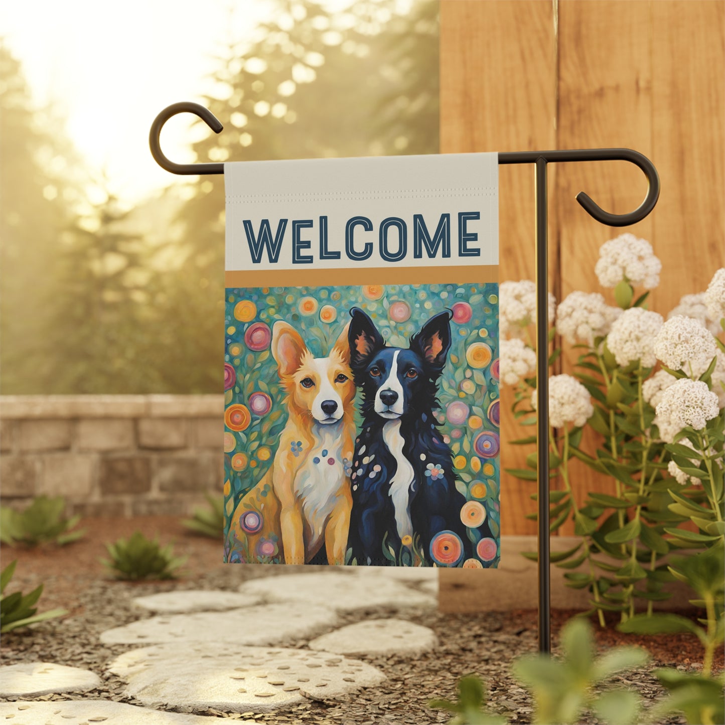 Pete & Doug Welcome 2-Sided Garden & House Flag/Banner