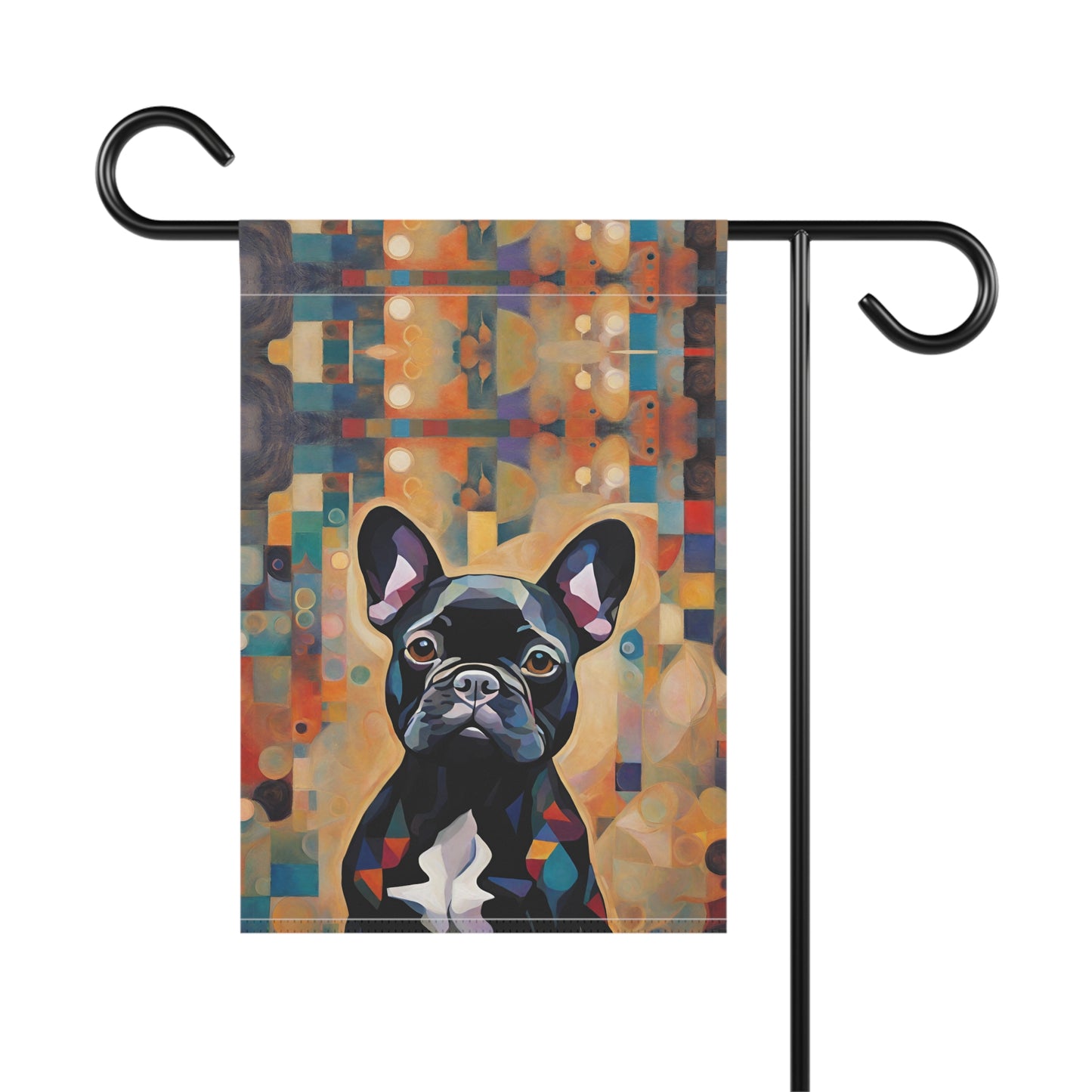Funky French Bulldog 2-Sided Garden & House Flag/Banner