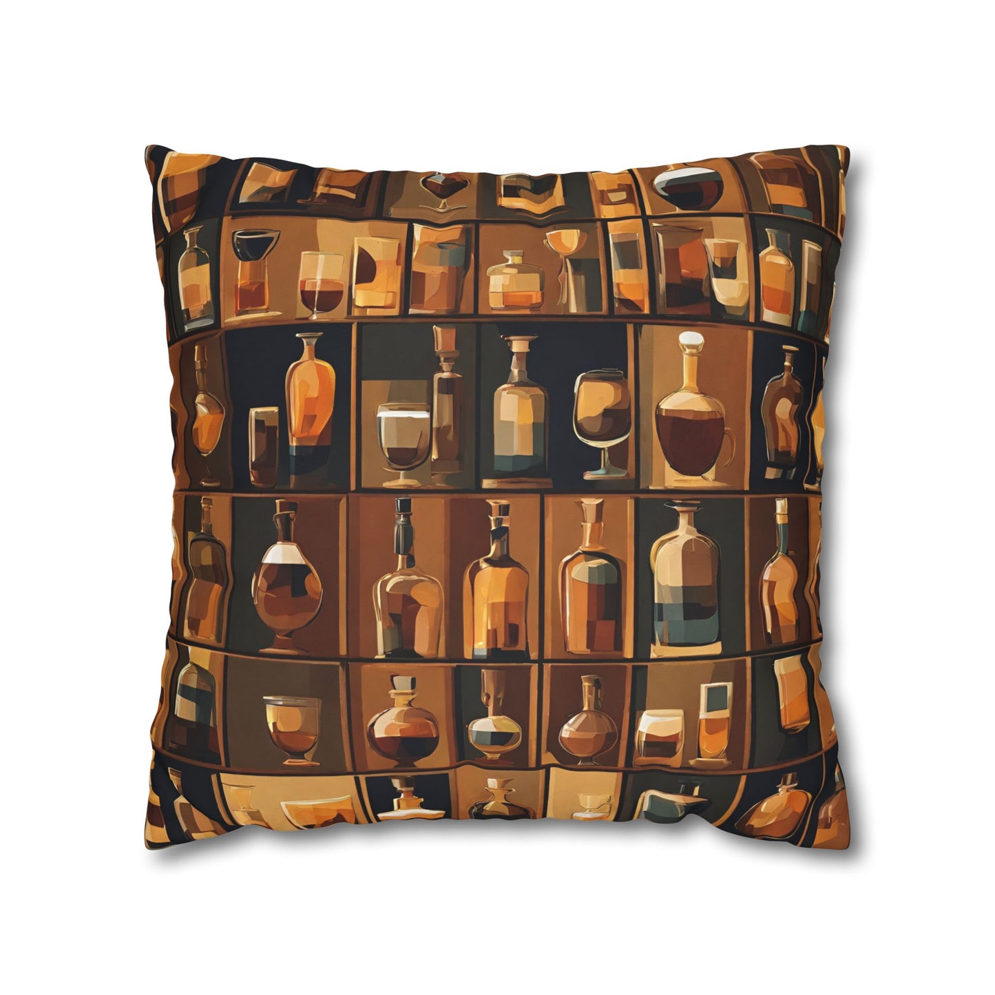 Well Stocked Square Poly Canvas Pillowcase