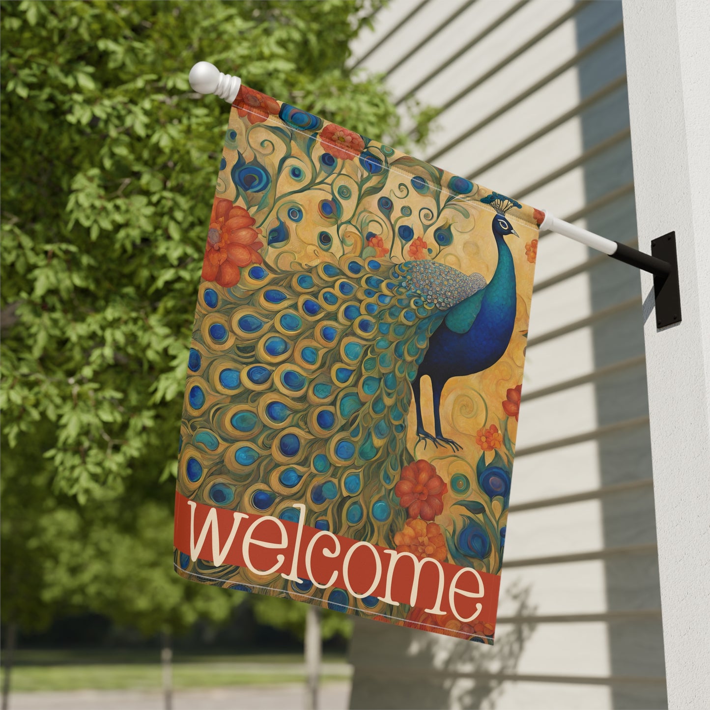 Flaunting It Welcome 2-Sided Garden & House Flag/Banner