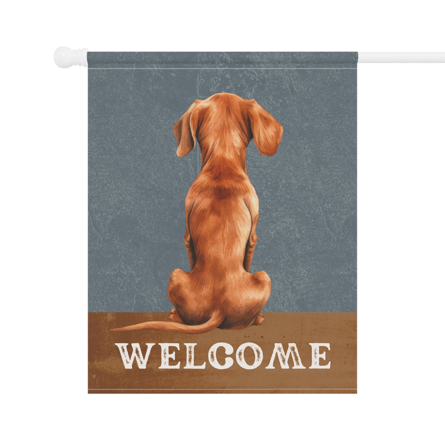 Vizsla Welcome 2-Sided Garden & House Flag/Banner