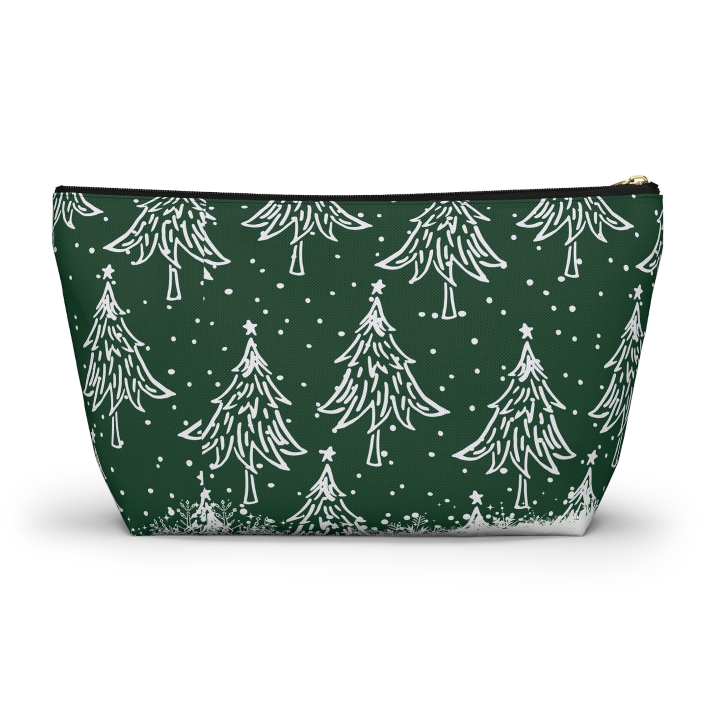 Christmas Trees for All Green Accessory Pouch w T-bottom