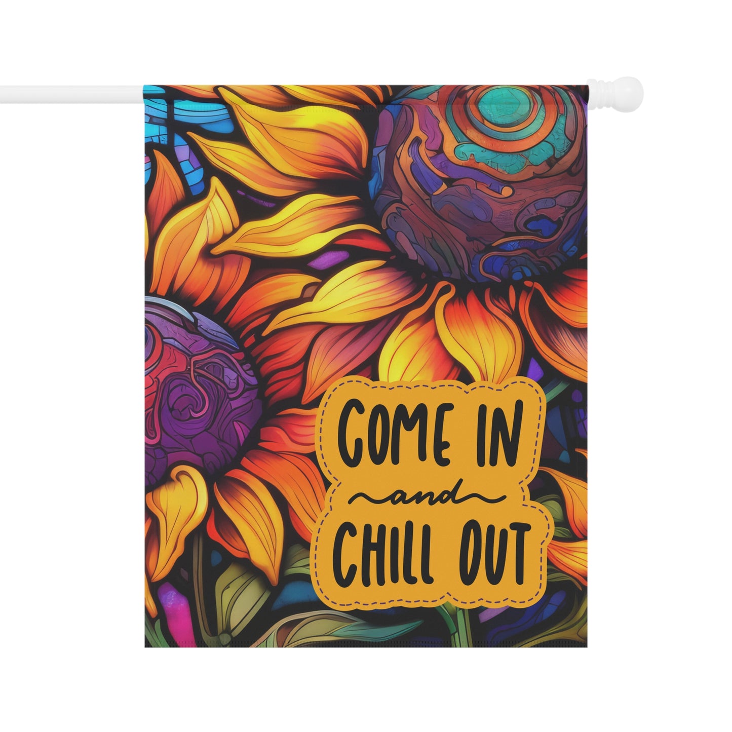 Come In & Chill Out 2-Sided Garden & House Flag/Banner