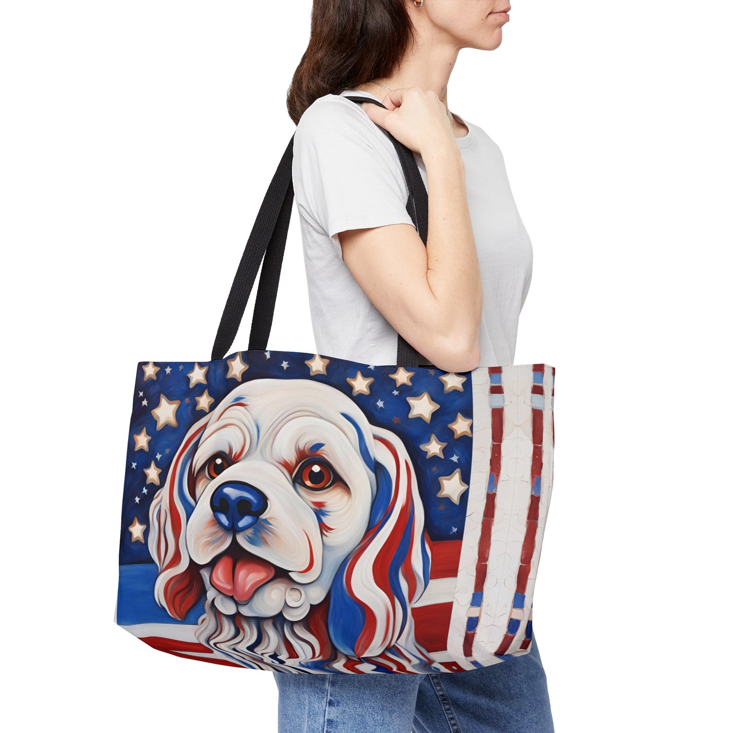 Patriotic Pup Weekender Tote Bag