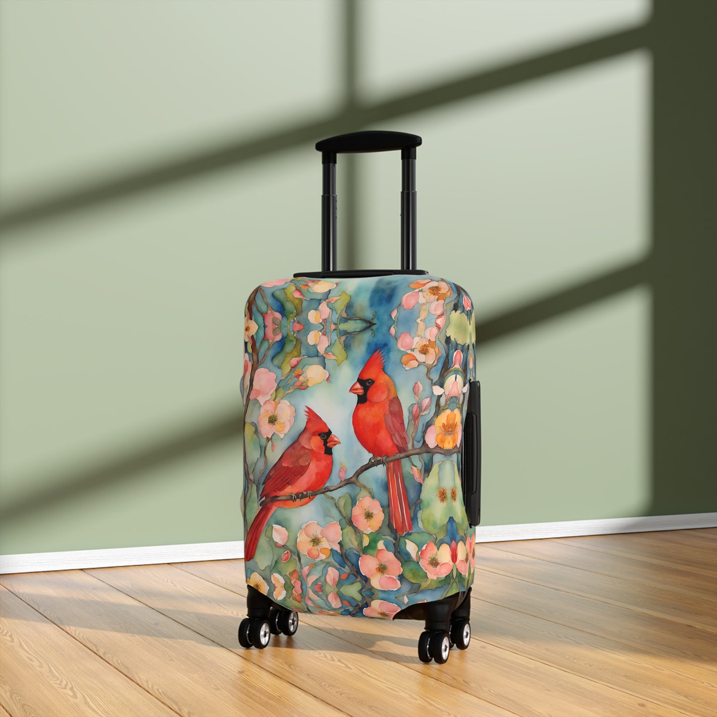 Spring Cardinals Luggage Cover