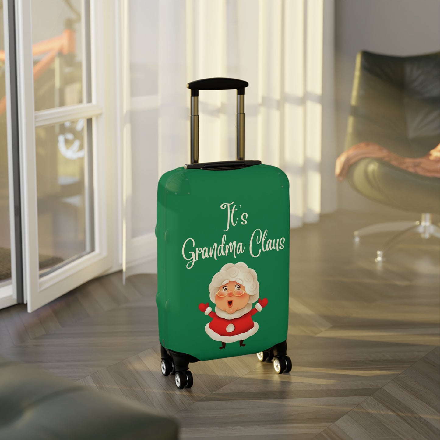 It's Grandma Claus Christmas Luggage Cover