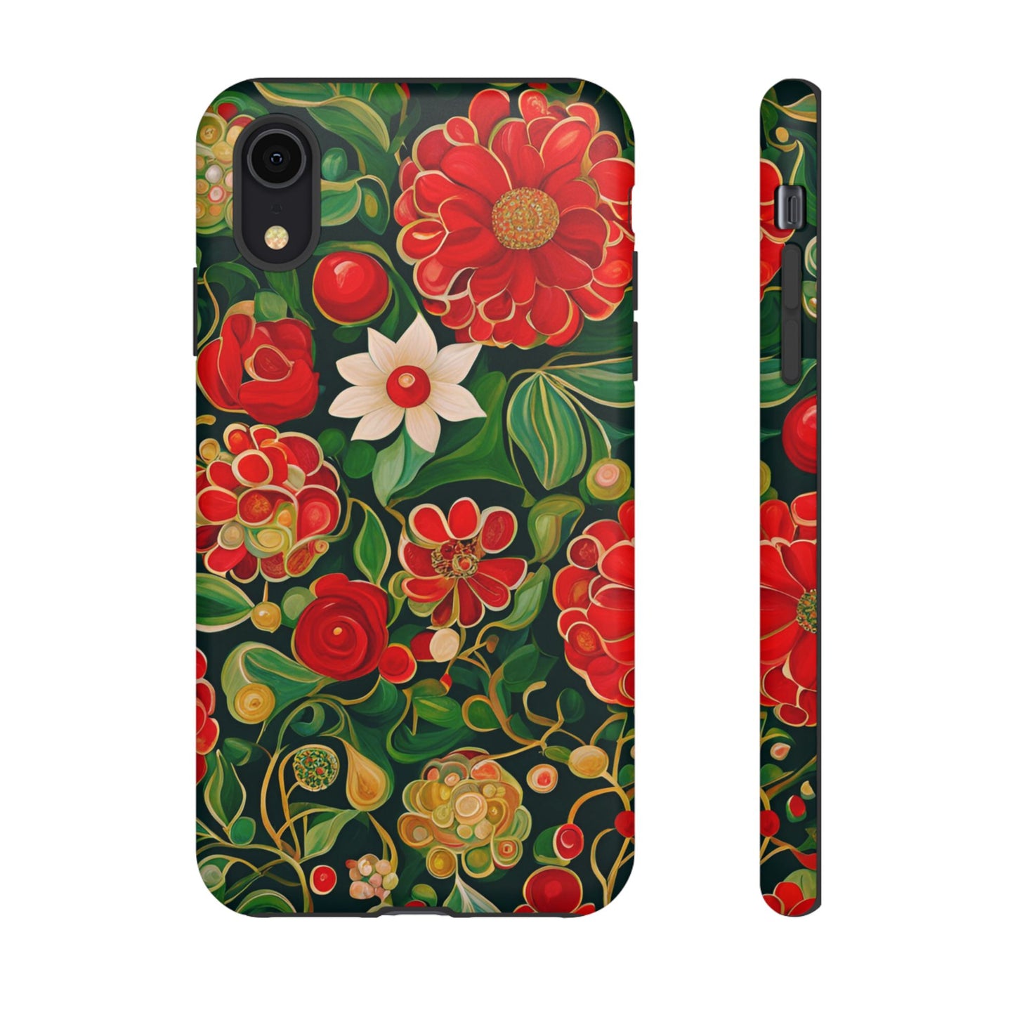 December Flowers iPhone Samsung Galaxy Google Pixel Tough Cases