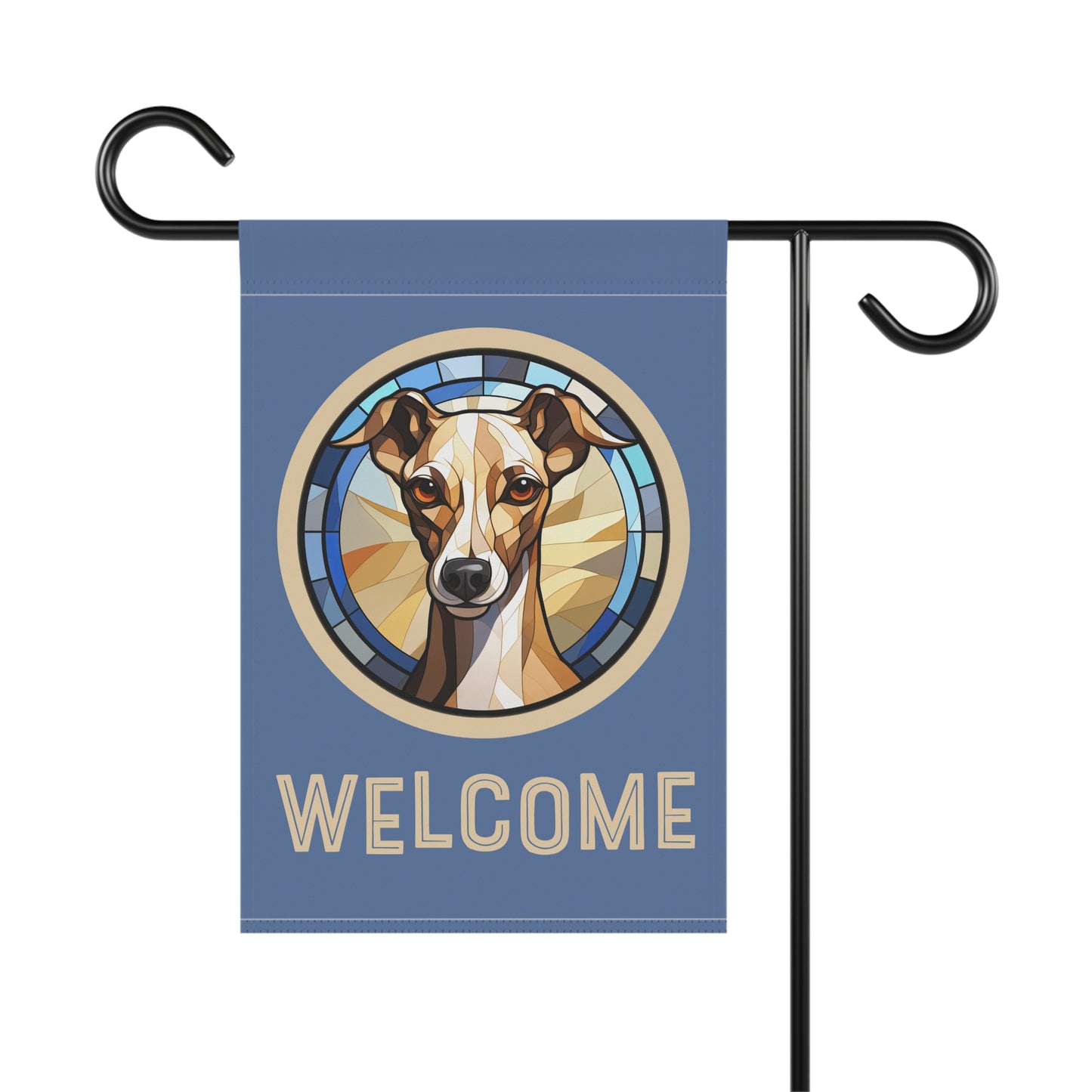 Italian Greyhound Welcome 2-Sided Garden & House Flag/Banner