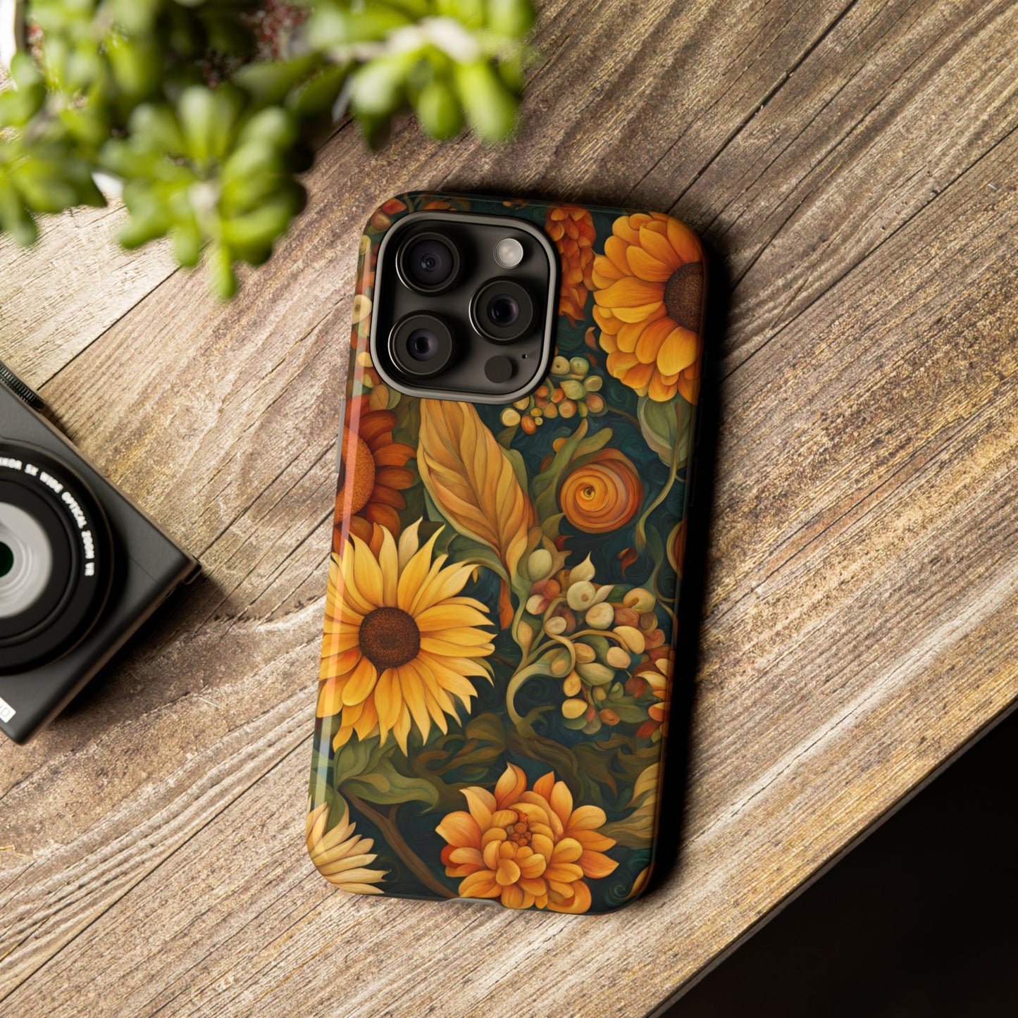 Autumn Flowers iPhone Samsung Galaxy Google Pixel Tough Cases