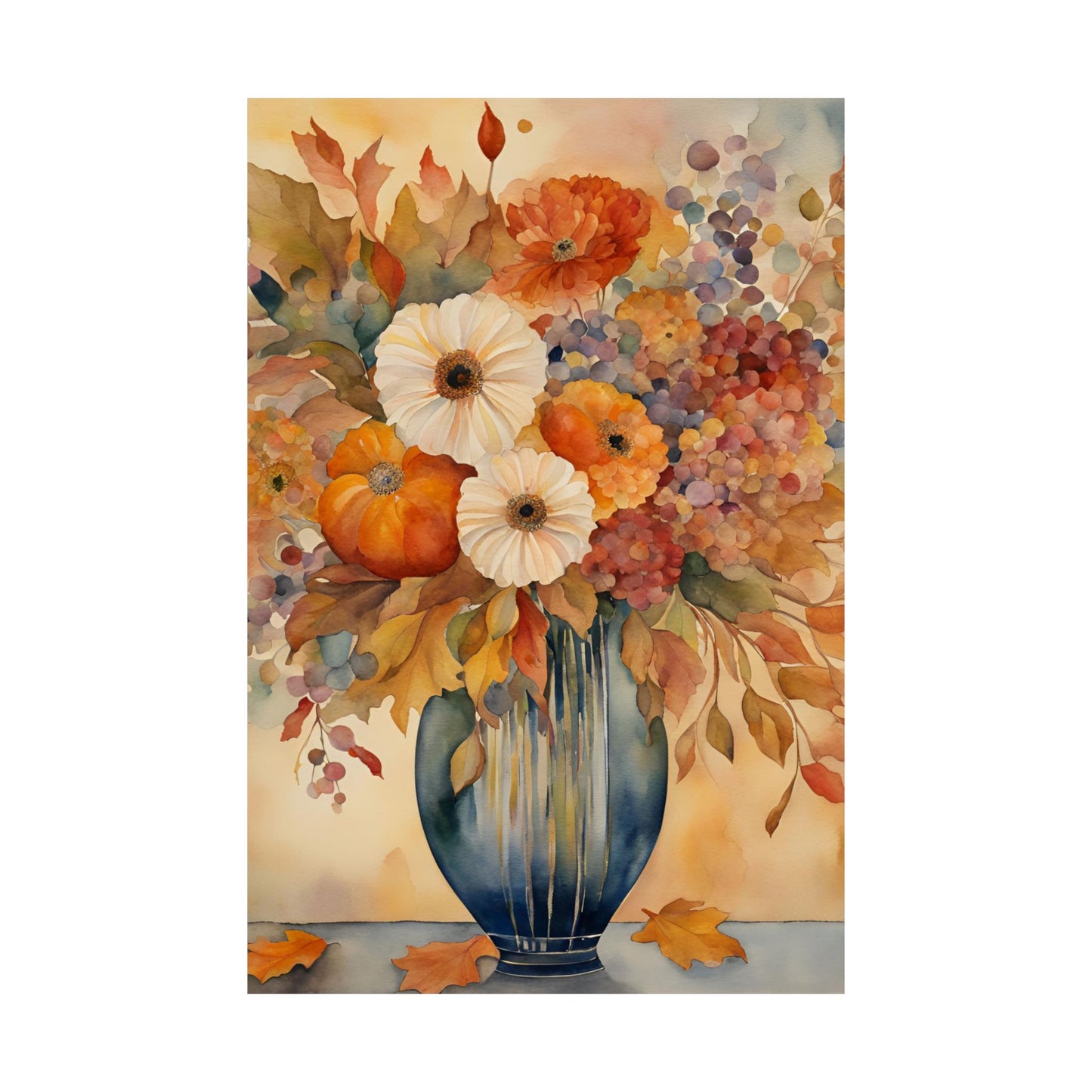 Autumn Glory Matte Vertical Wall Art