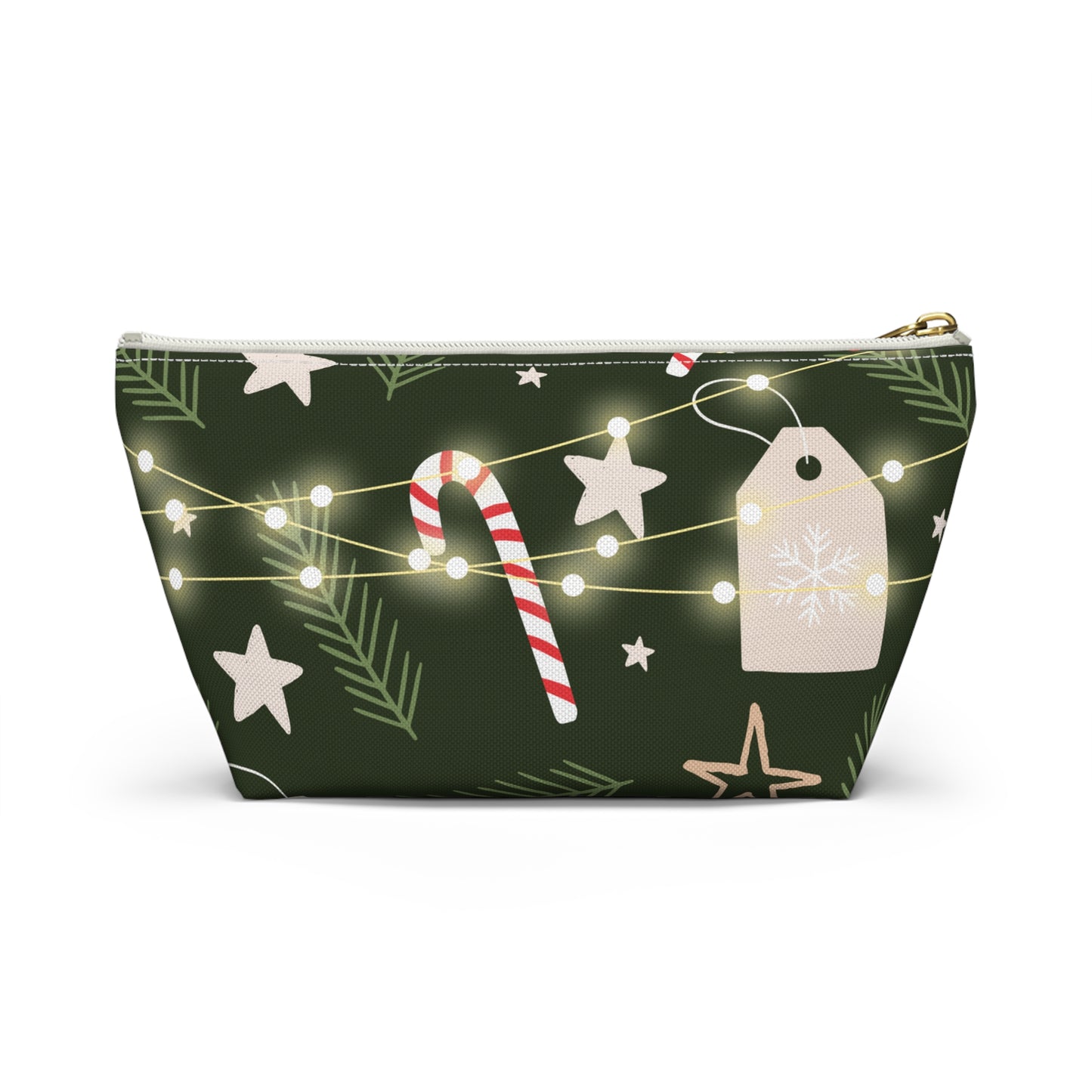 Rustic Christmas Accessory Pouch w T-bottom