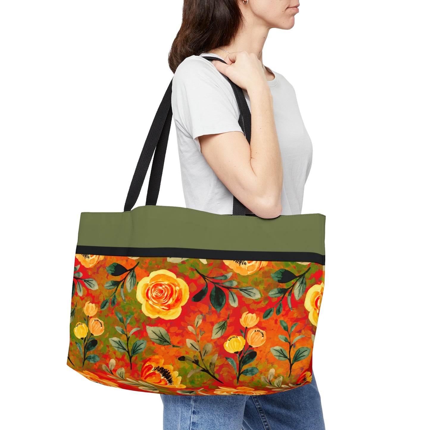 Saratoga Floral Weekender Tote Bag