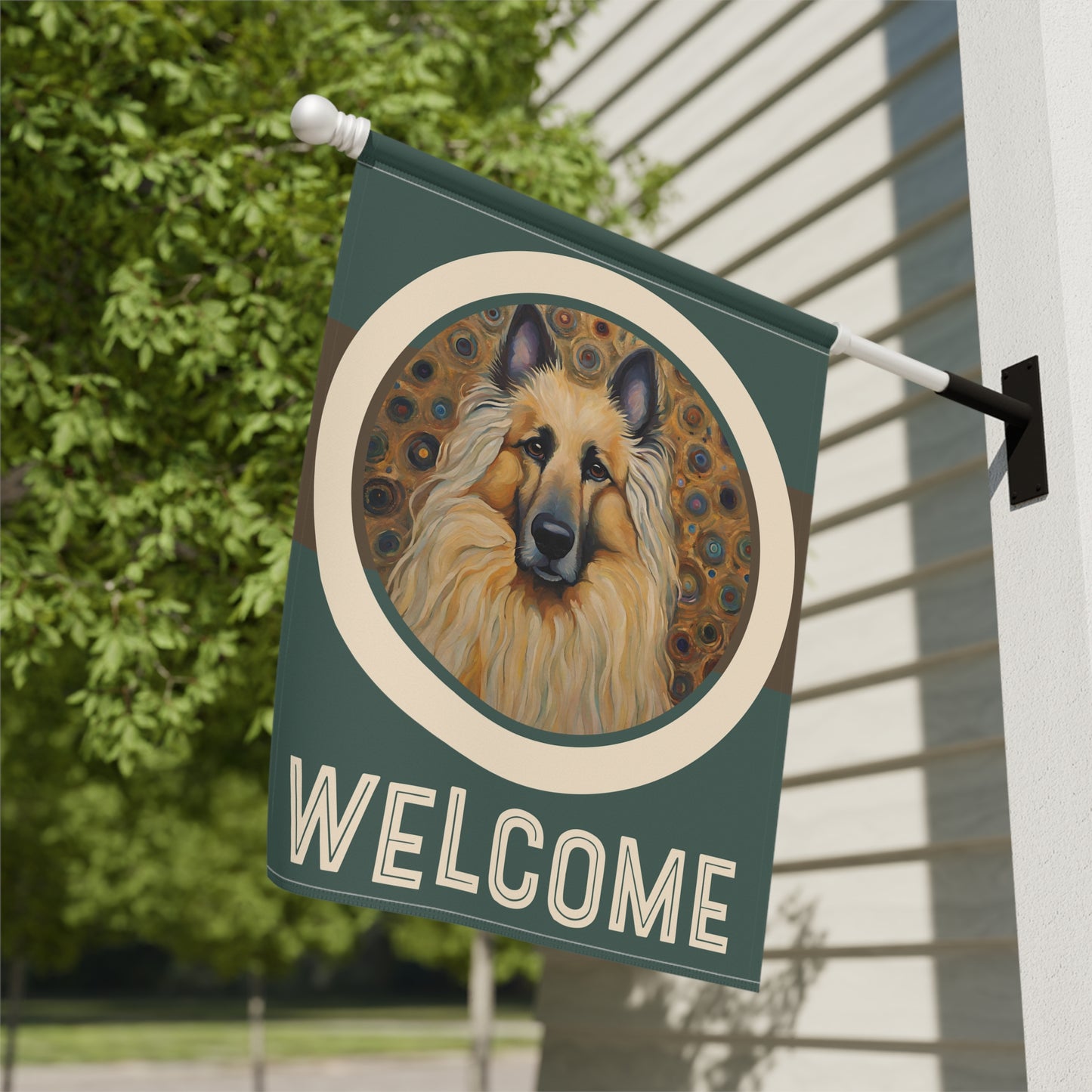 Belgian Tervuren Welcome 2-Sided Garden & House Flag/Banner