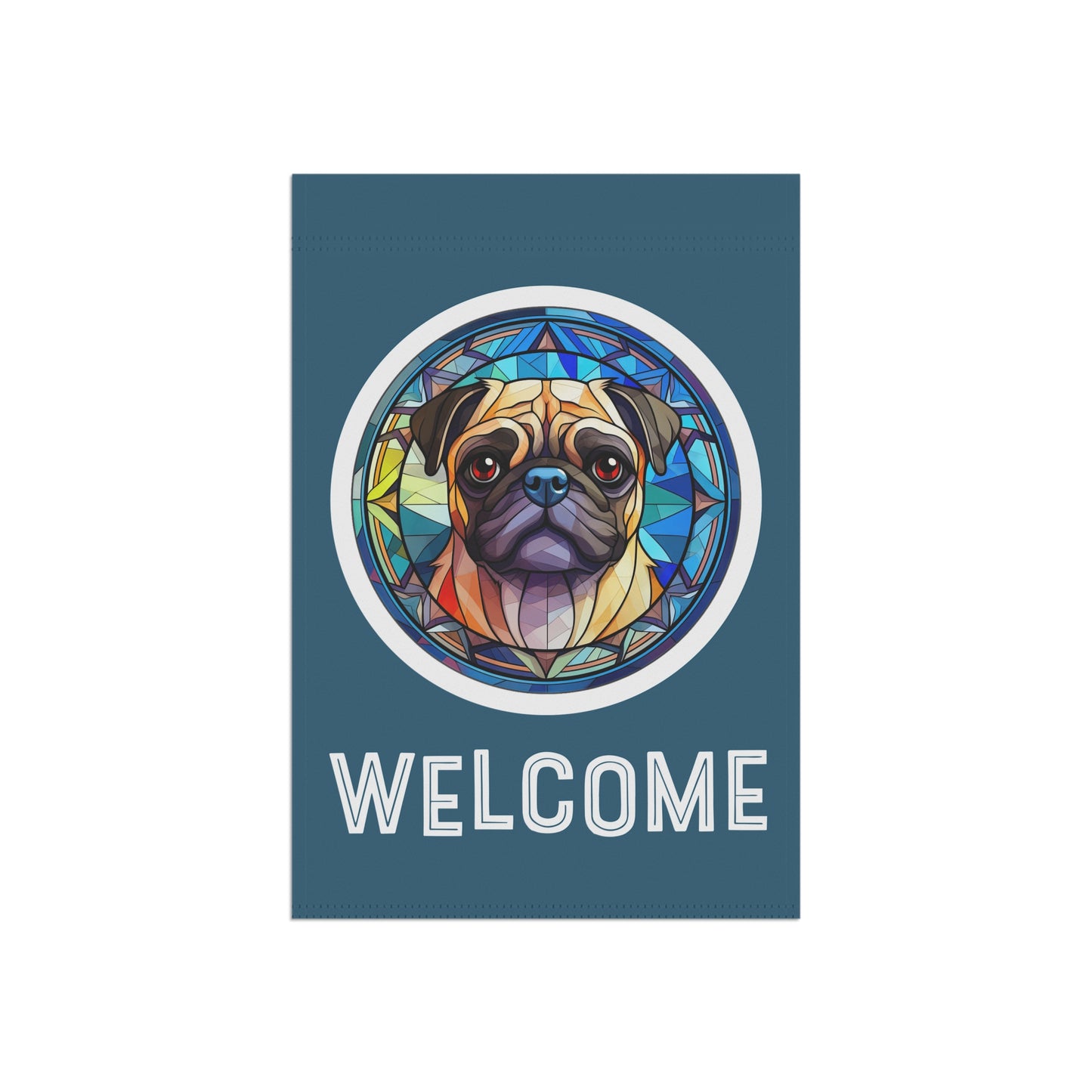 Pug Welcome 2-Sided Garden & House Flag/Banner