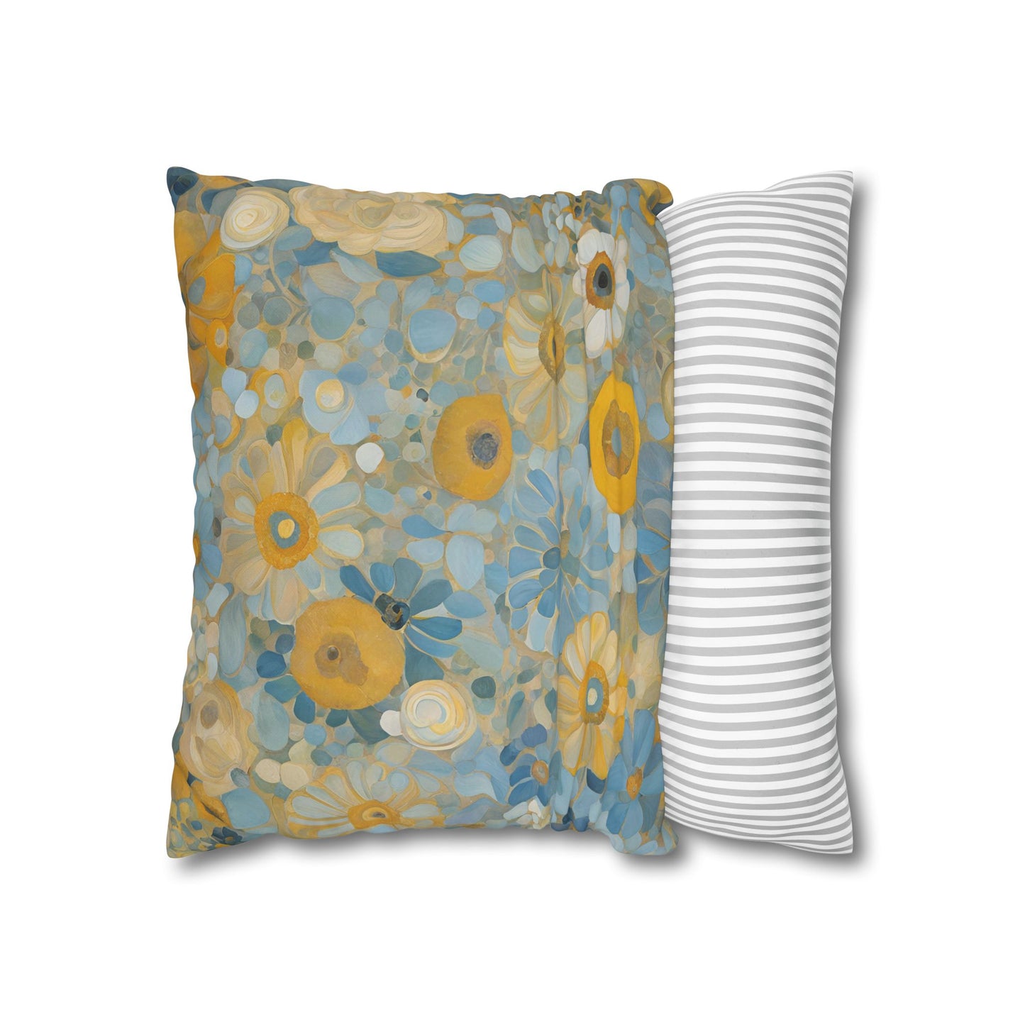 Sarah's Garden Square Poly Canvas Pillowcase