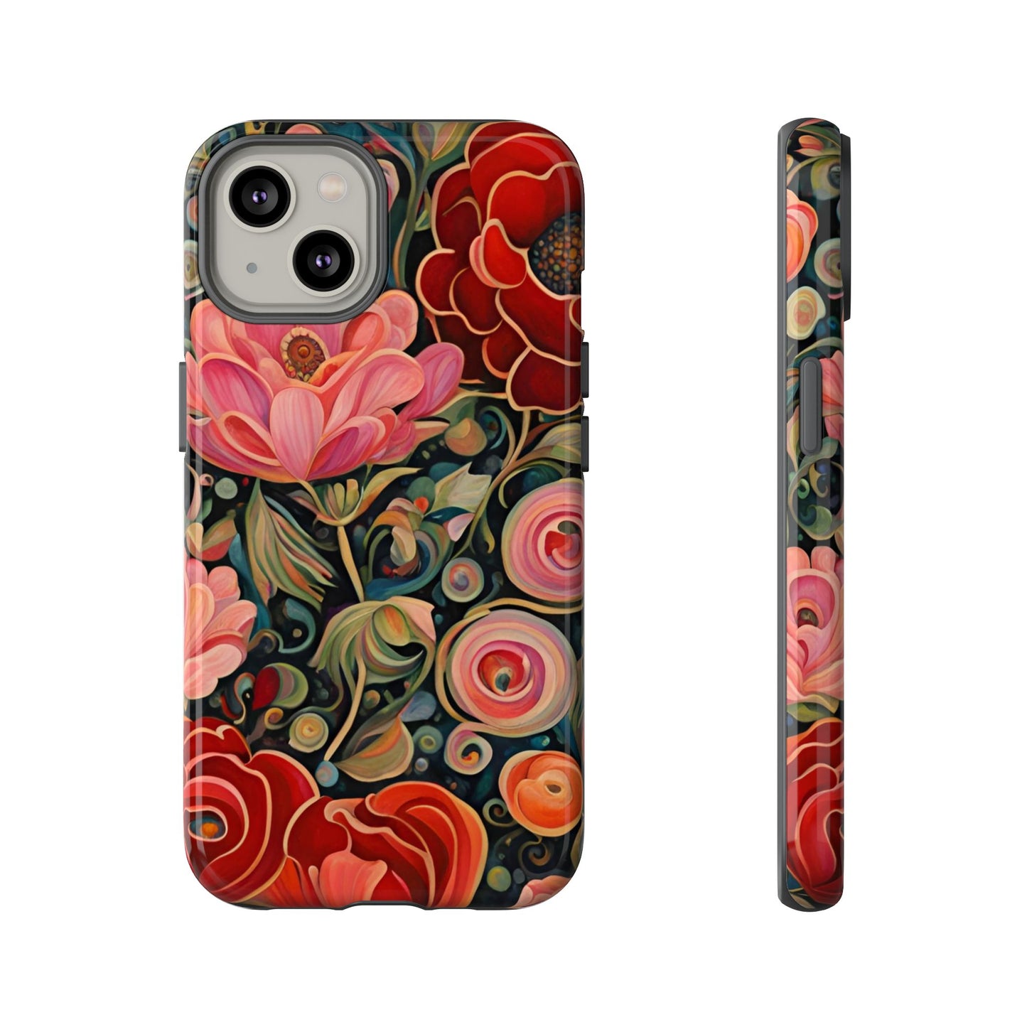 February Flowers iPhone Samsung Galaxy Google Pixel Tough Cases