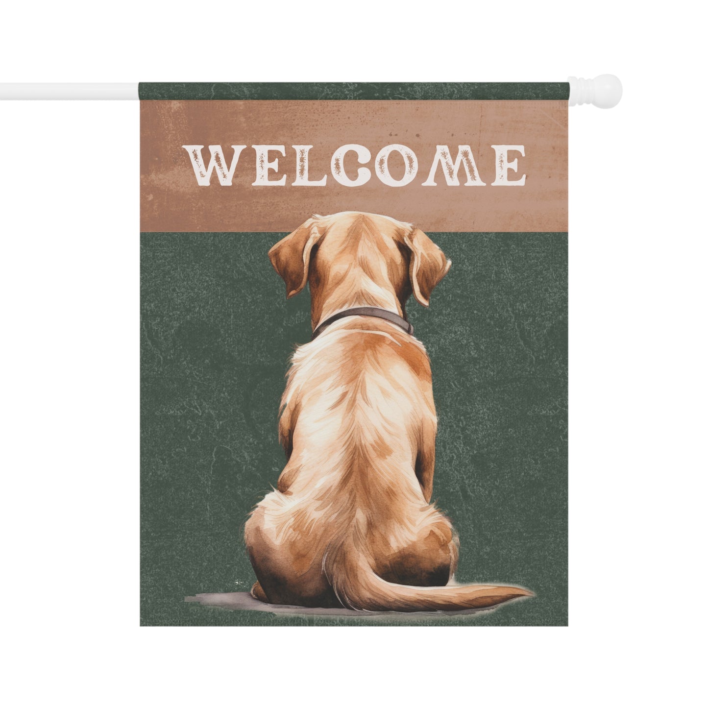 Labrador Welcome 2-Sided Garden & House Flag/Banner