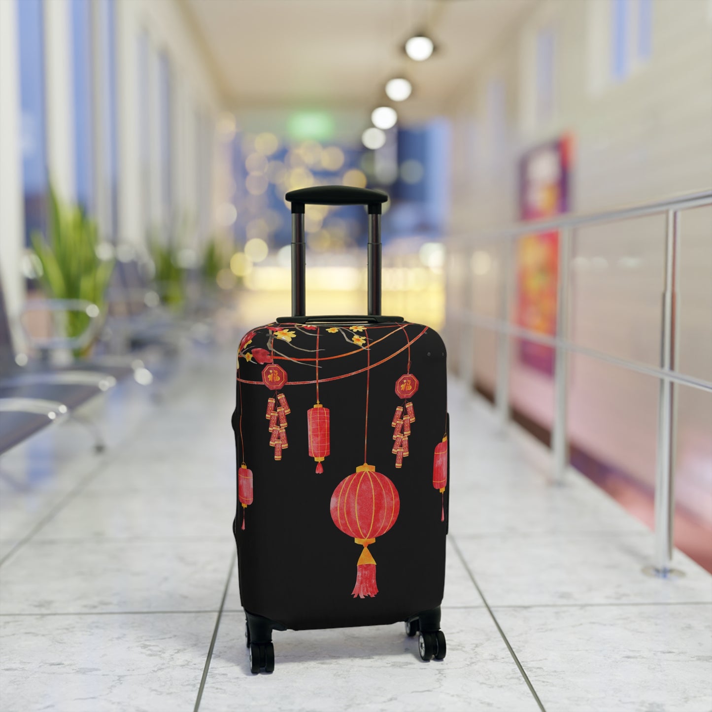 Chinese Paper Lanterns Luggage Cover