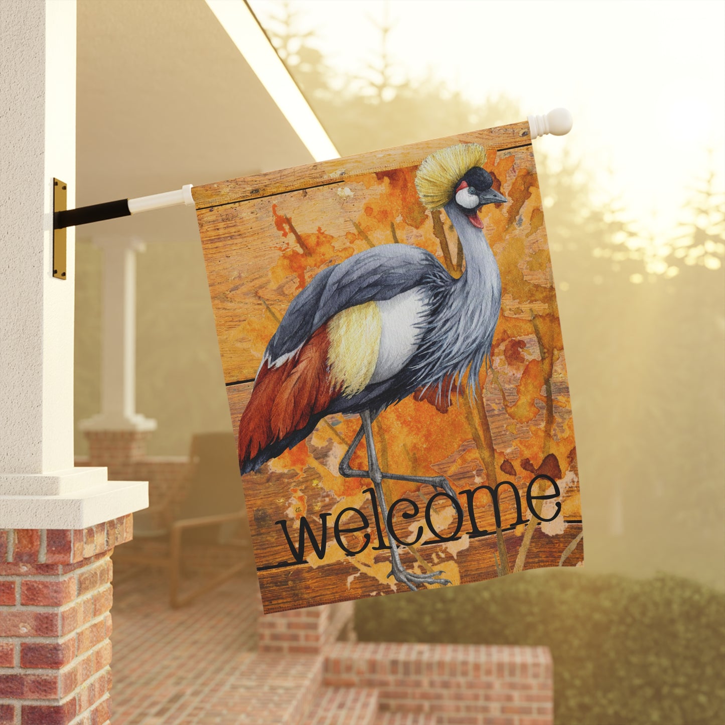 Balance Welcome 2-Sided Garden & House Flag/Banner