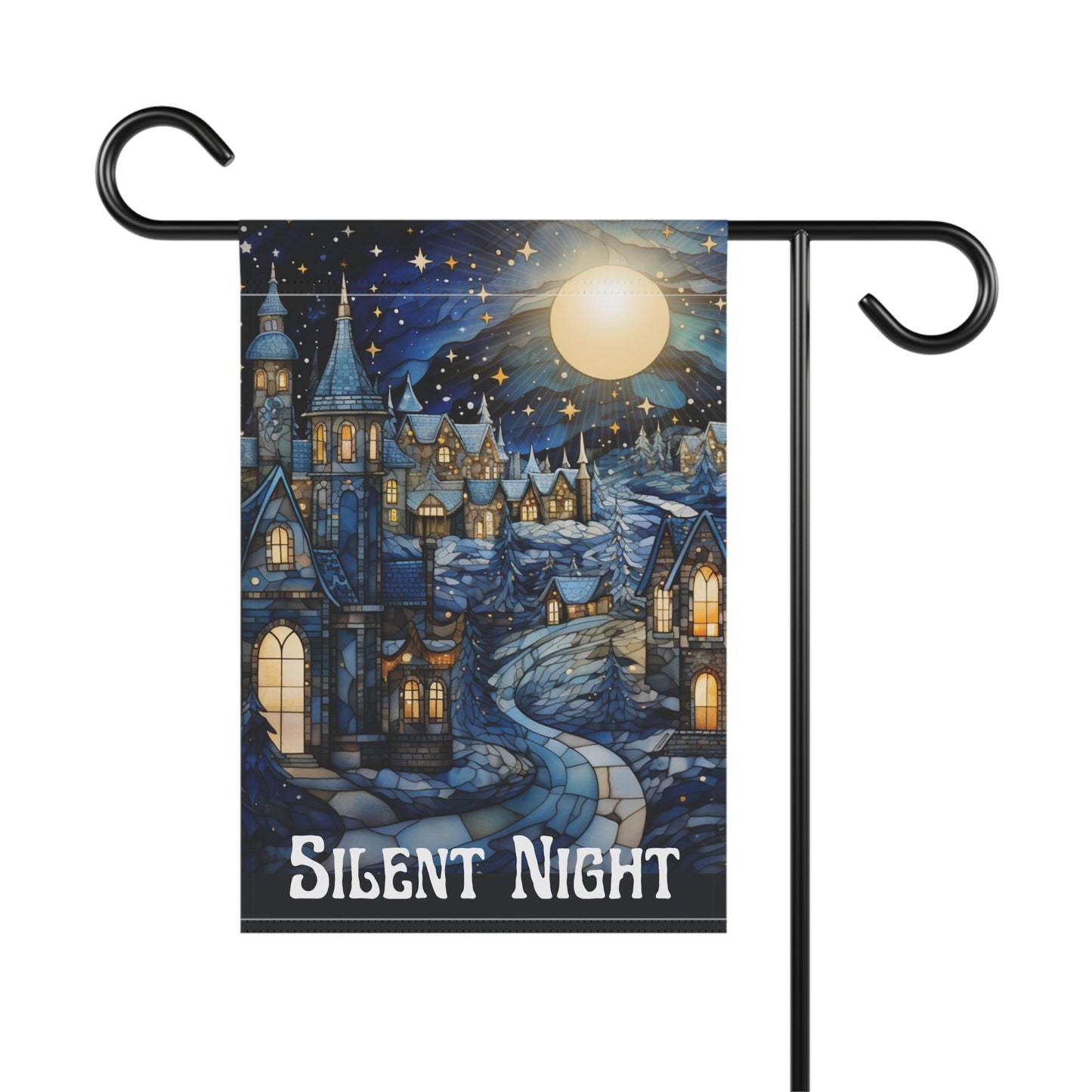 Silent Night 2-Sided Garden & House Banner