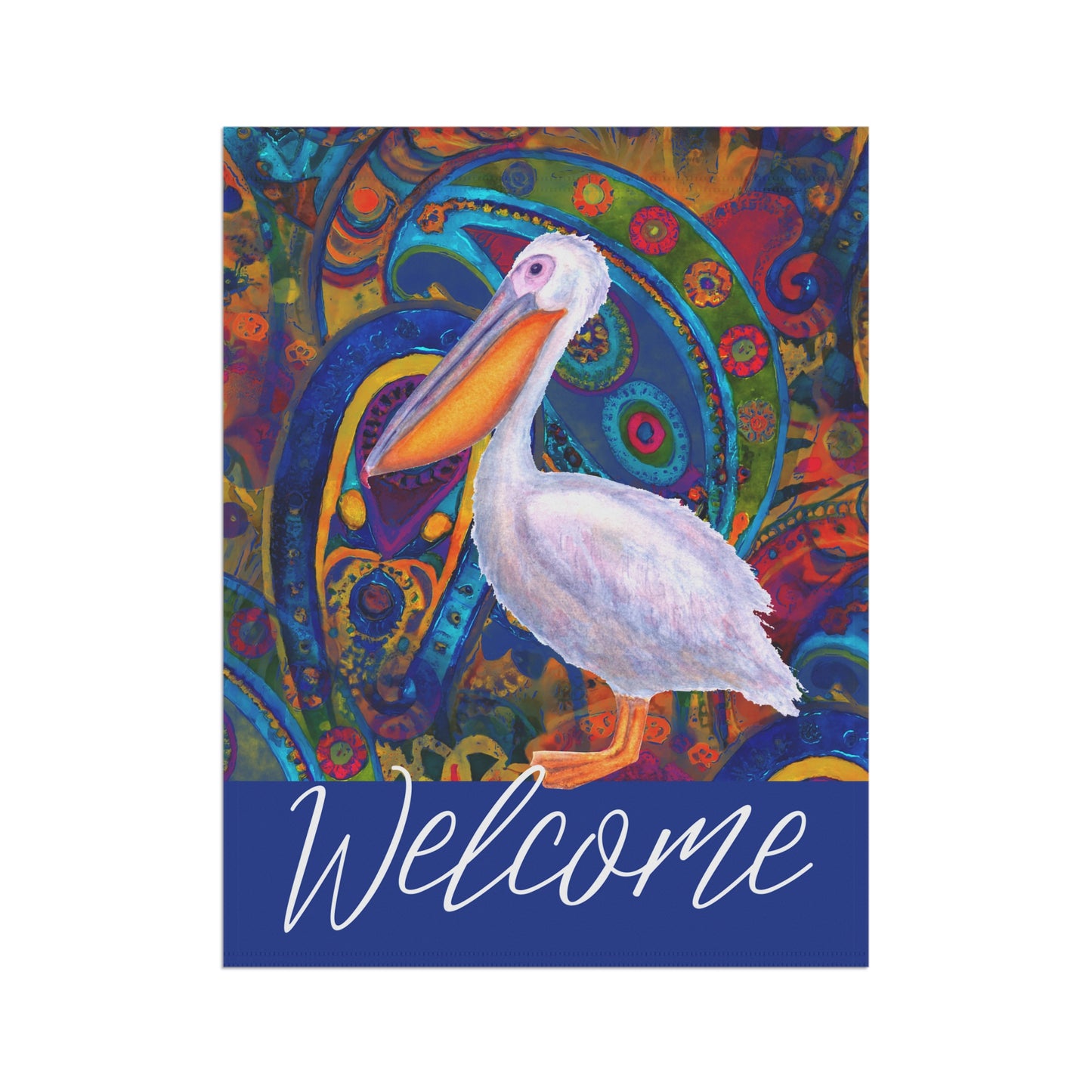 Pelican Welcome 2-Sided Garden & House Flag/Banner