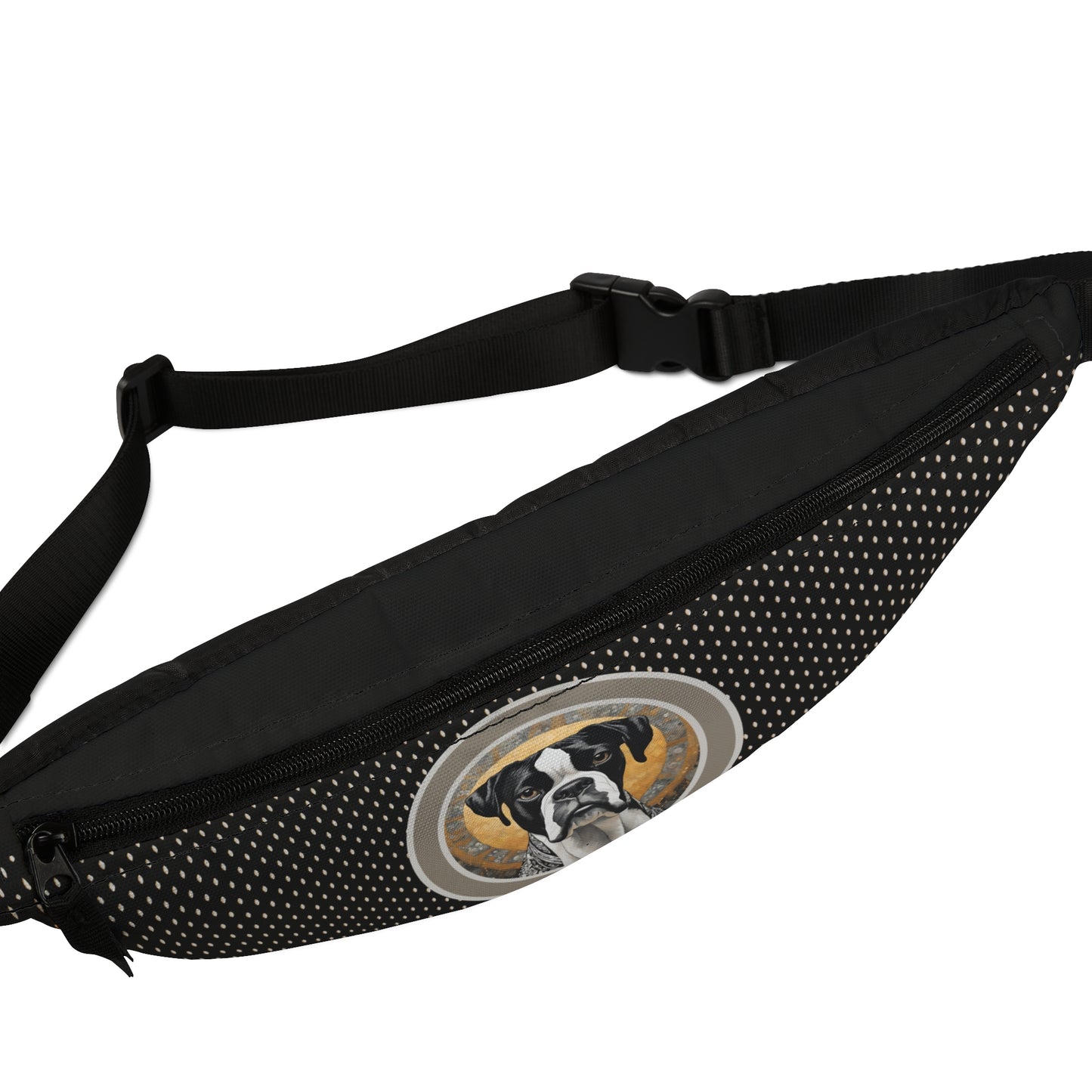 Boxer (Black & White) Fanny Pack