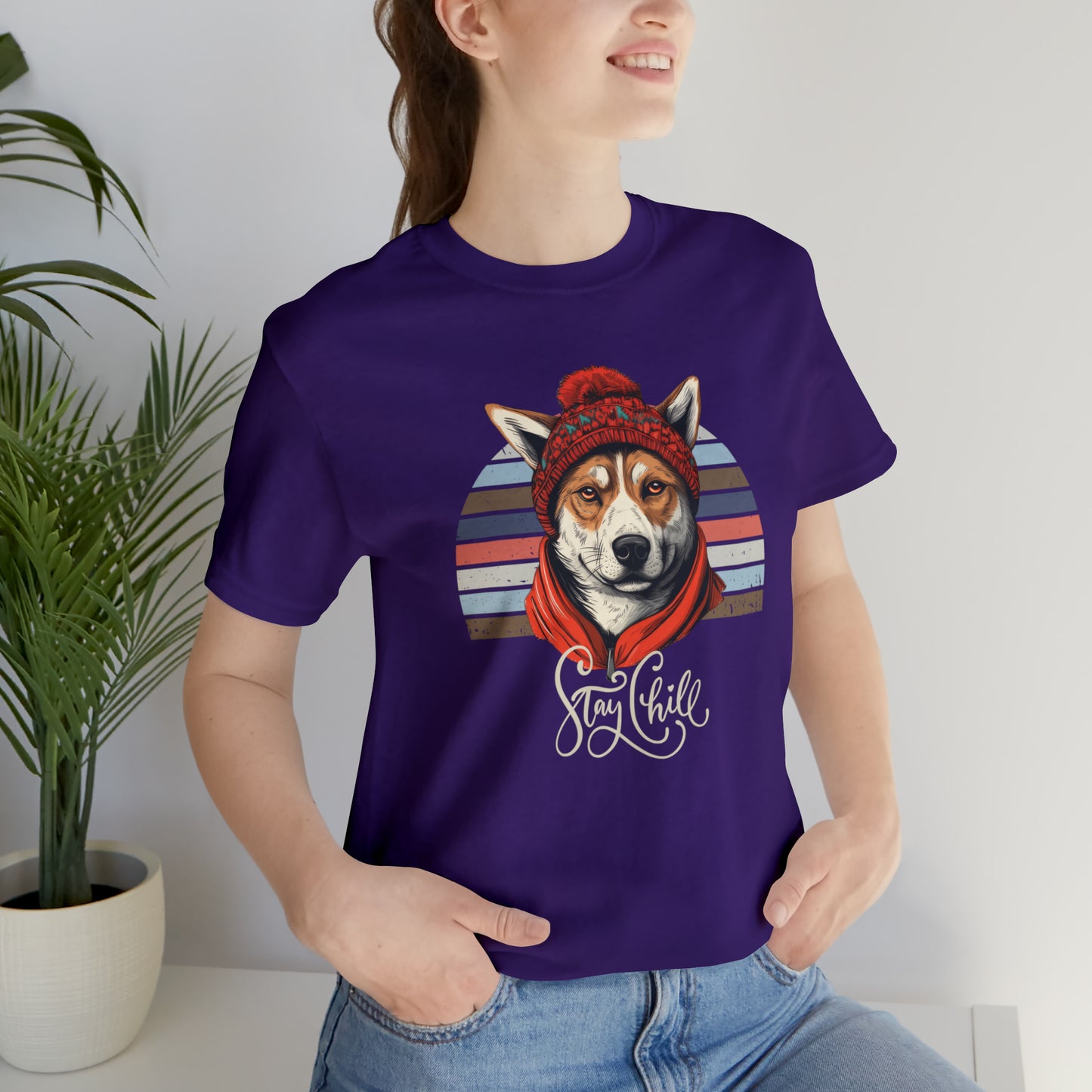 Stay Chill Akita Unisex Jersey Short Sleeve Tee