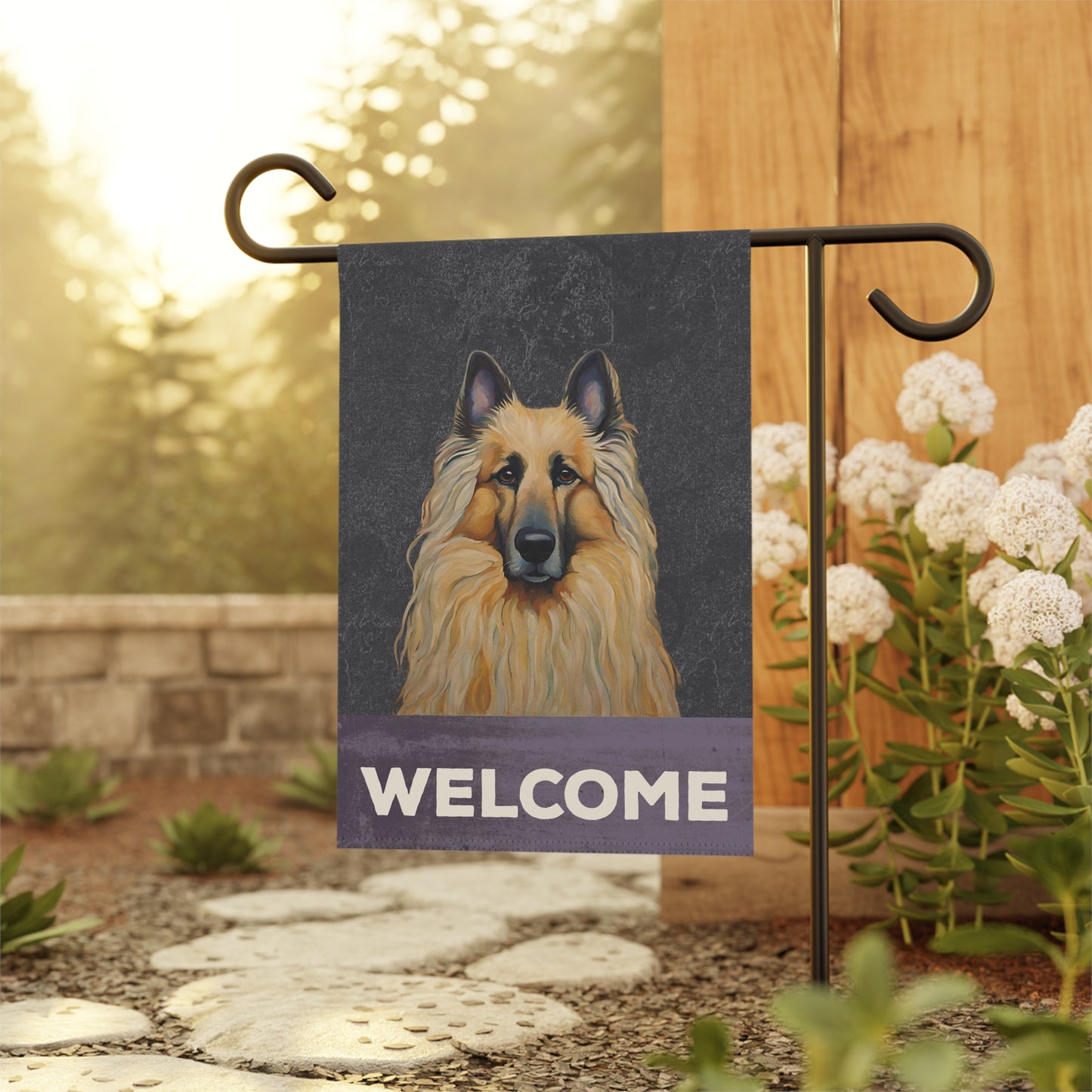 Belgian Tervuren Welcome 2-Sided Garden & House Flag/Banner