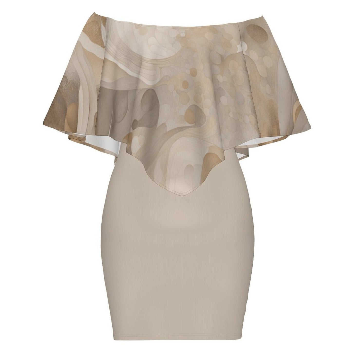 Neutral Mood Women's Off-shoulder Shawl Dress