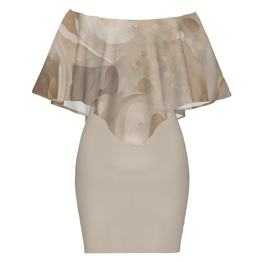 Neutral Mood Women's Off-shoulder Shawl Dress