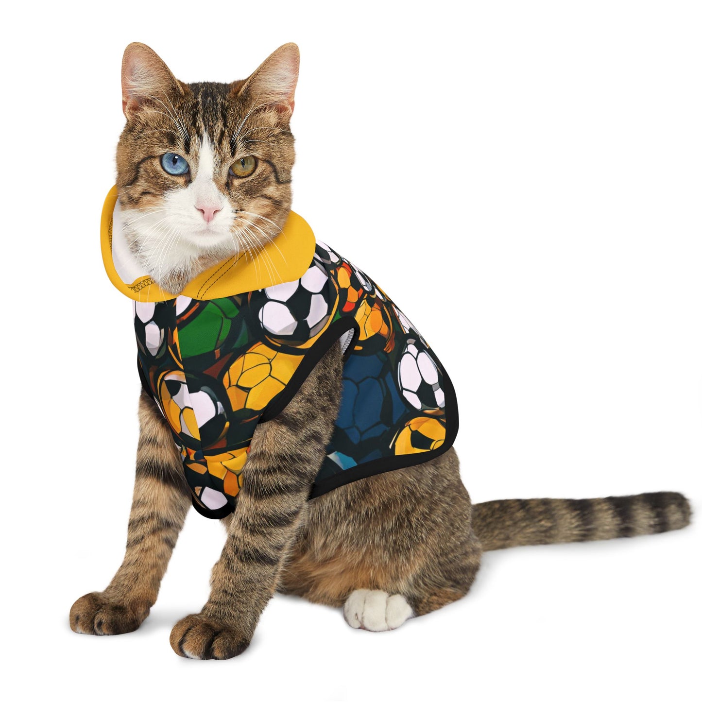 Soccer Abstract Pet Hoodie