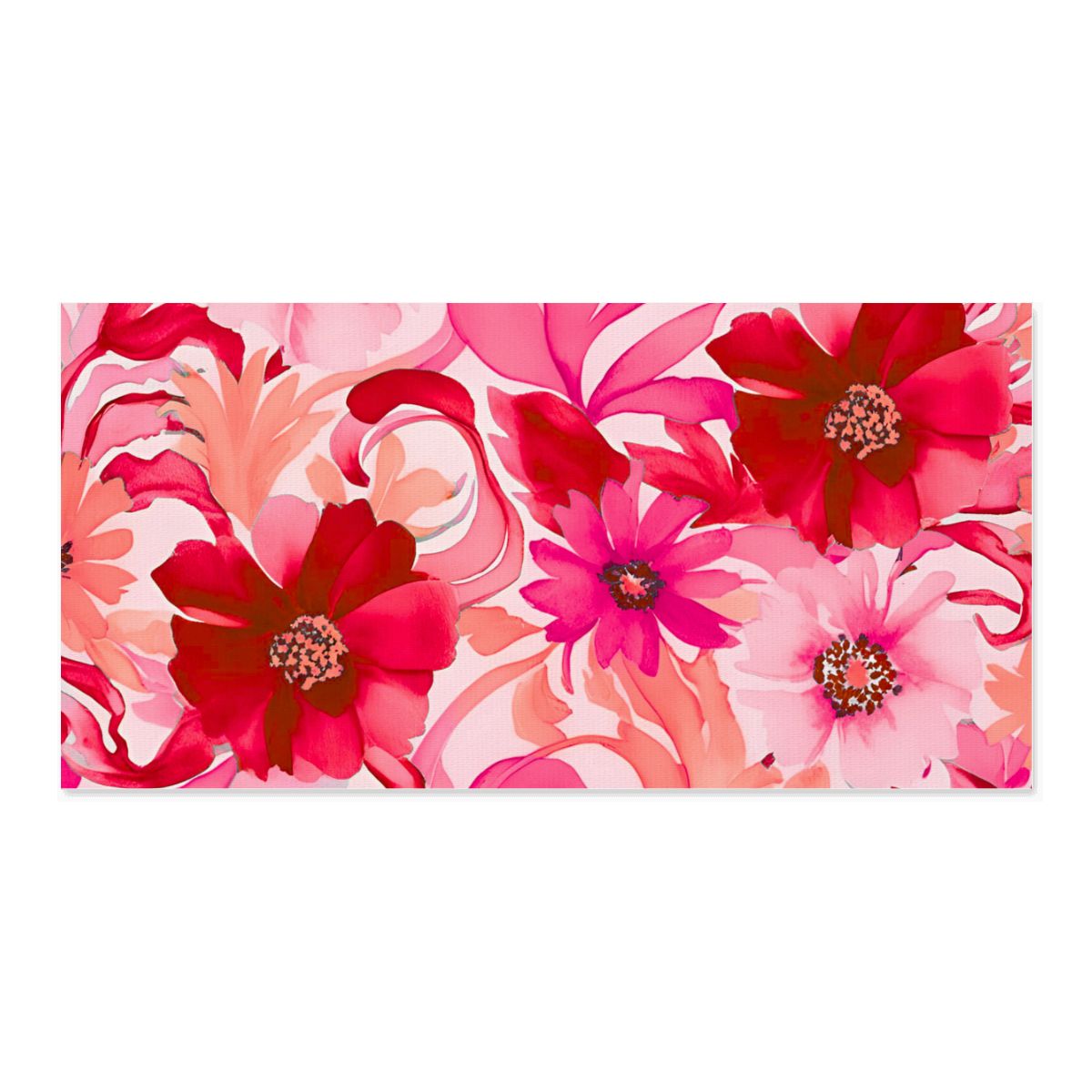 60" x 30" Printed Canvas Fabric Wall Art - No Frame (Made in USA)