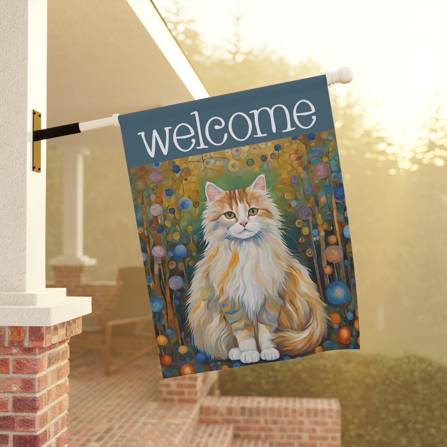 Ragdoll Cat Welcome 2-Sided Garden & House Flag/Banner