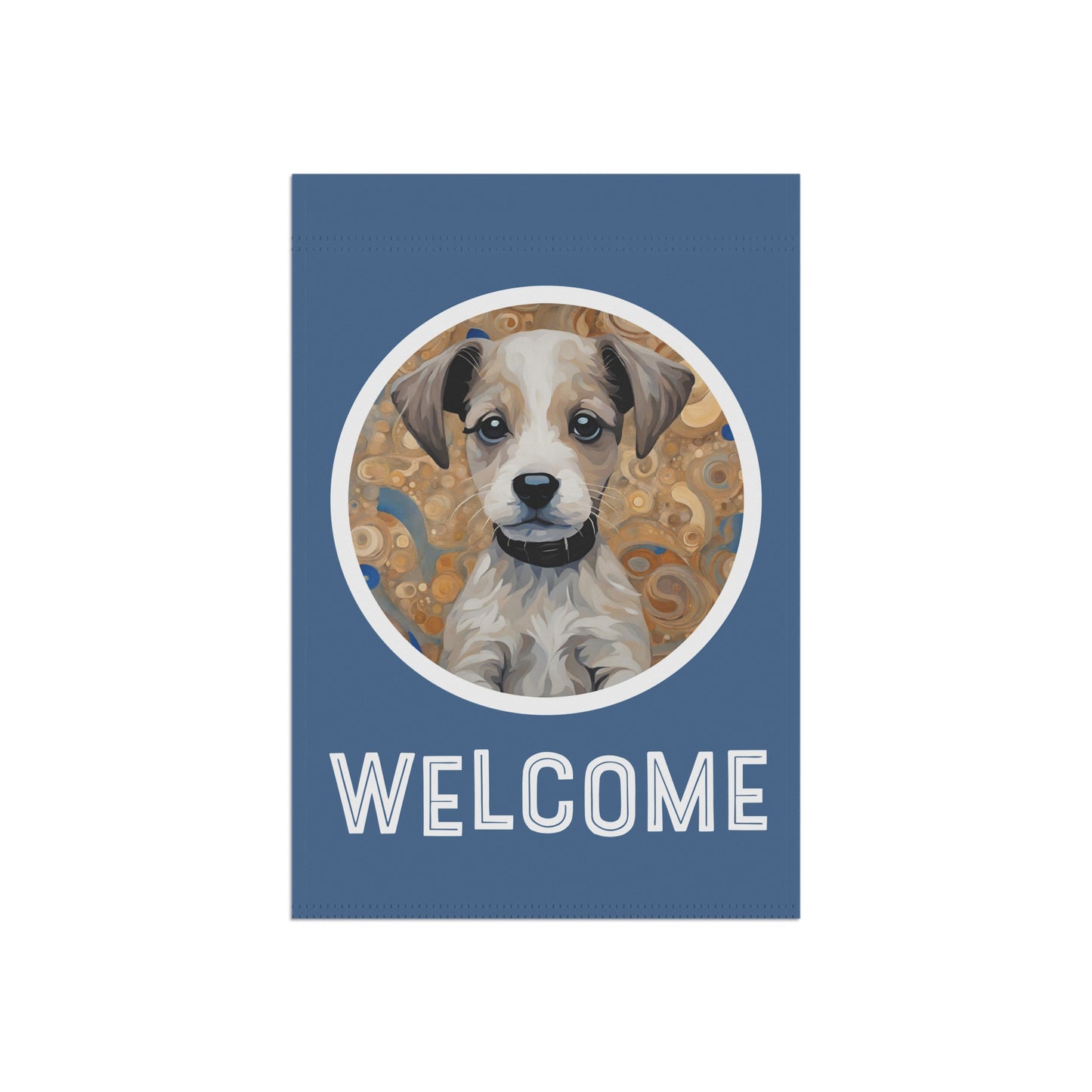 Phillip the Dog 2 Welcome 2-Sided Garden & House Flag/Banner