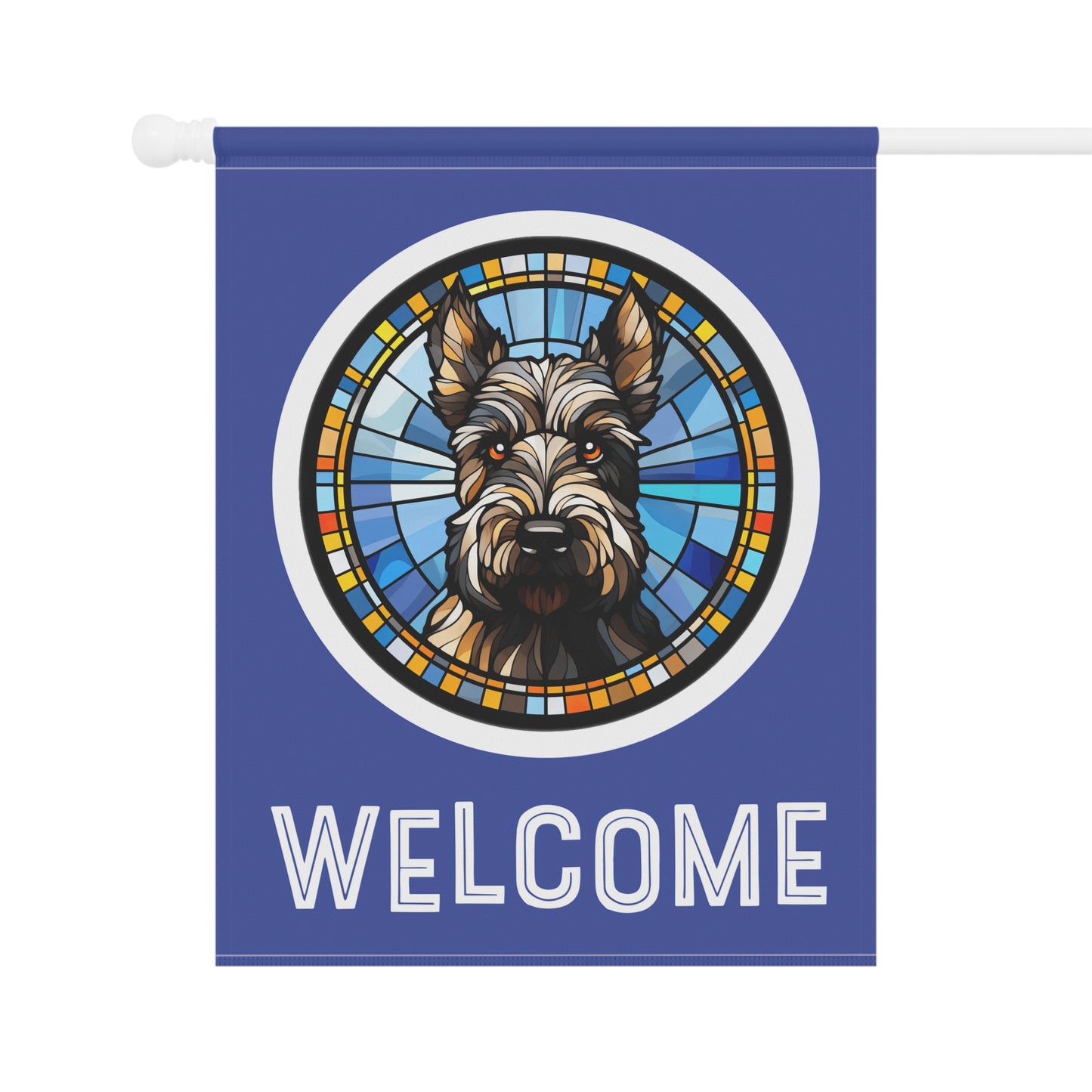 Scottish Terrier Welcome 2-Sided Garden & House Flag/Banner