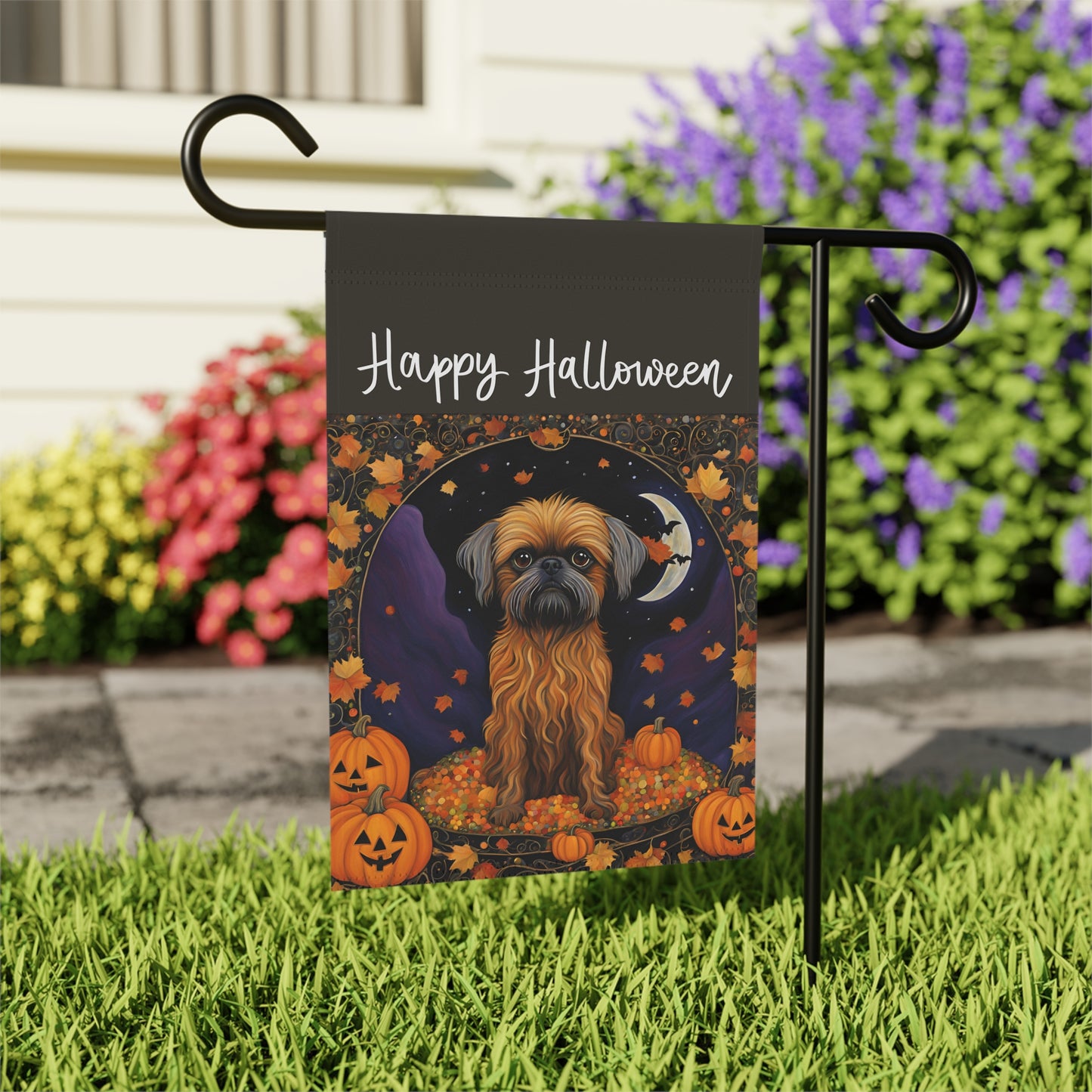 Griffin Happy Halloween 2-Sided Garden & House Flag/Banner