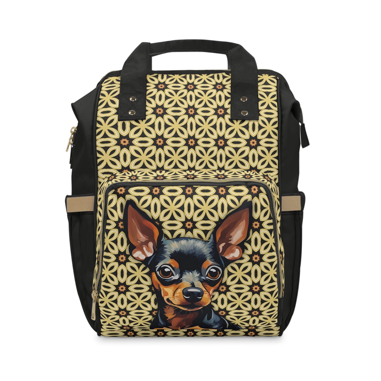 Miniature Doberman Pinscher Multifunctional  Backpack