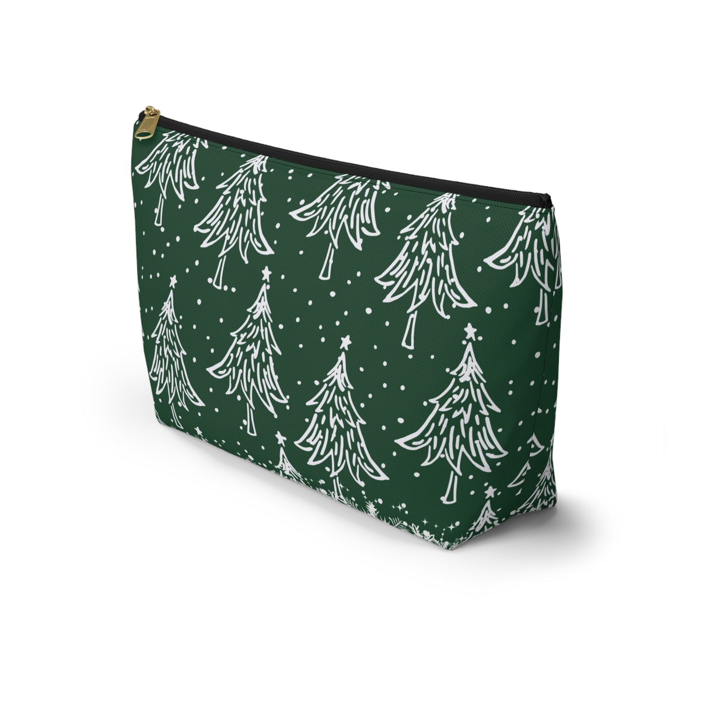 Christmas Trees for All Green Accessory Pouch w T-bottom