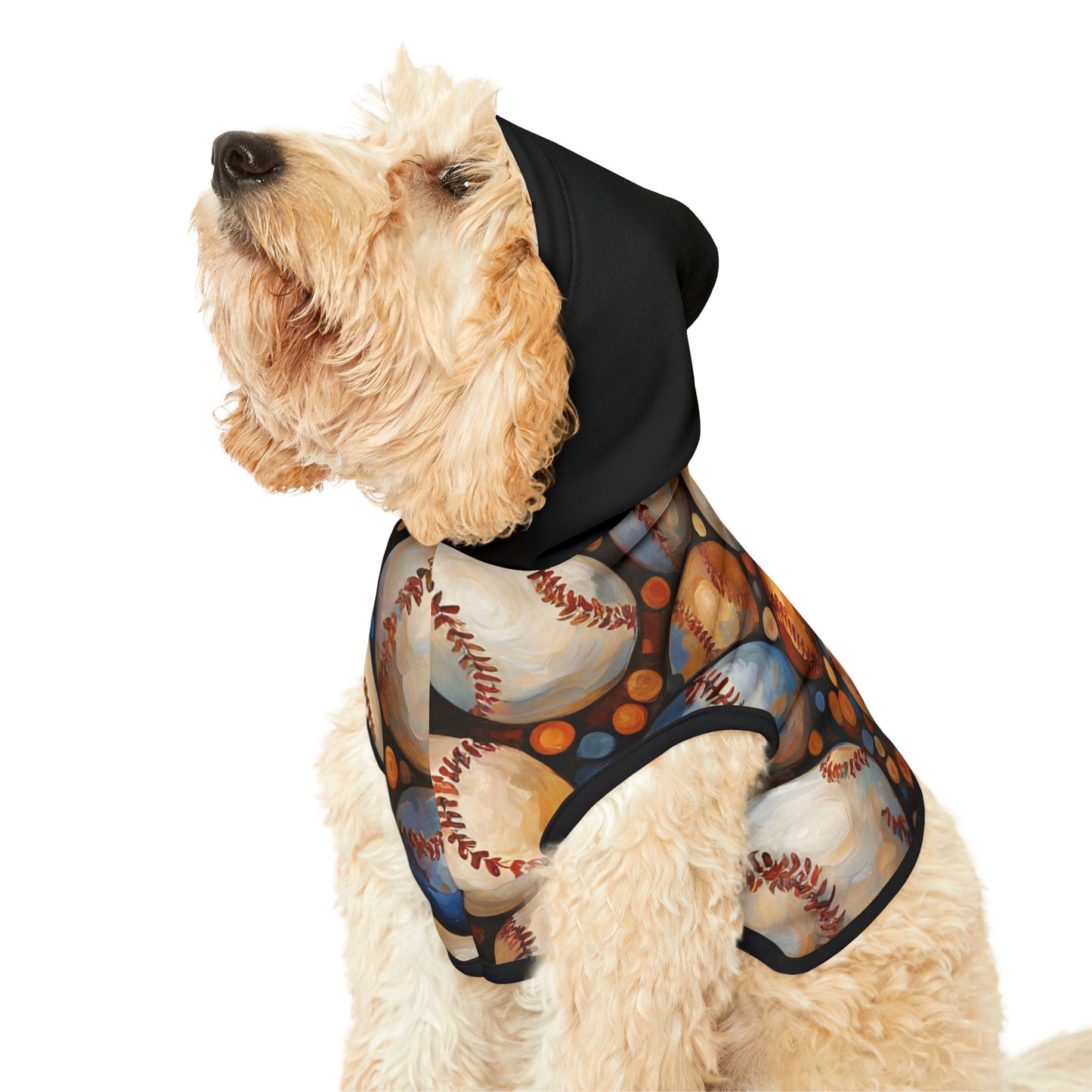 Vintage Baseballs Pet Hoodie