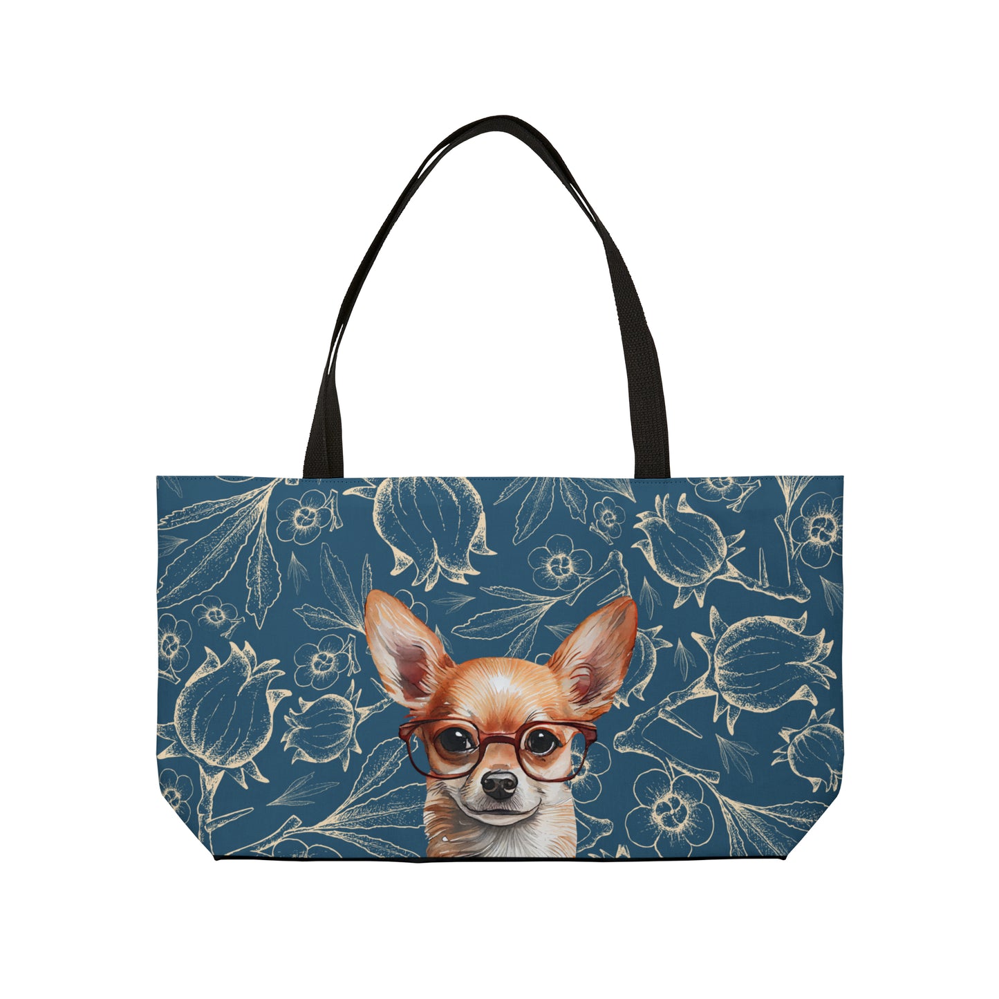 Chihuahua in Glasses Weekender Tote Bag