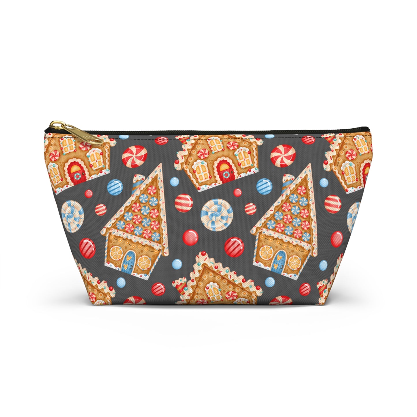 Gingerbread Houses Accessory Pouch w T-bottom