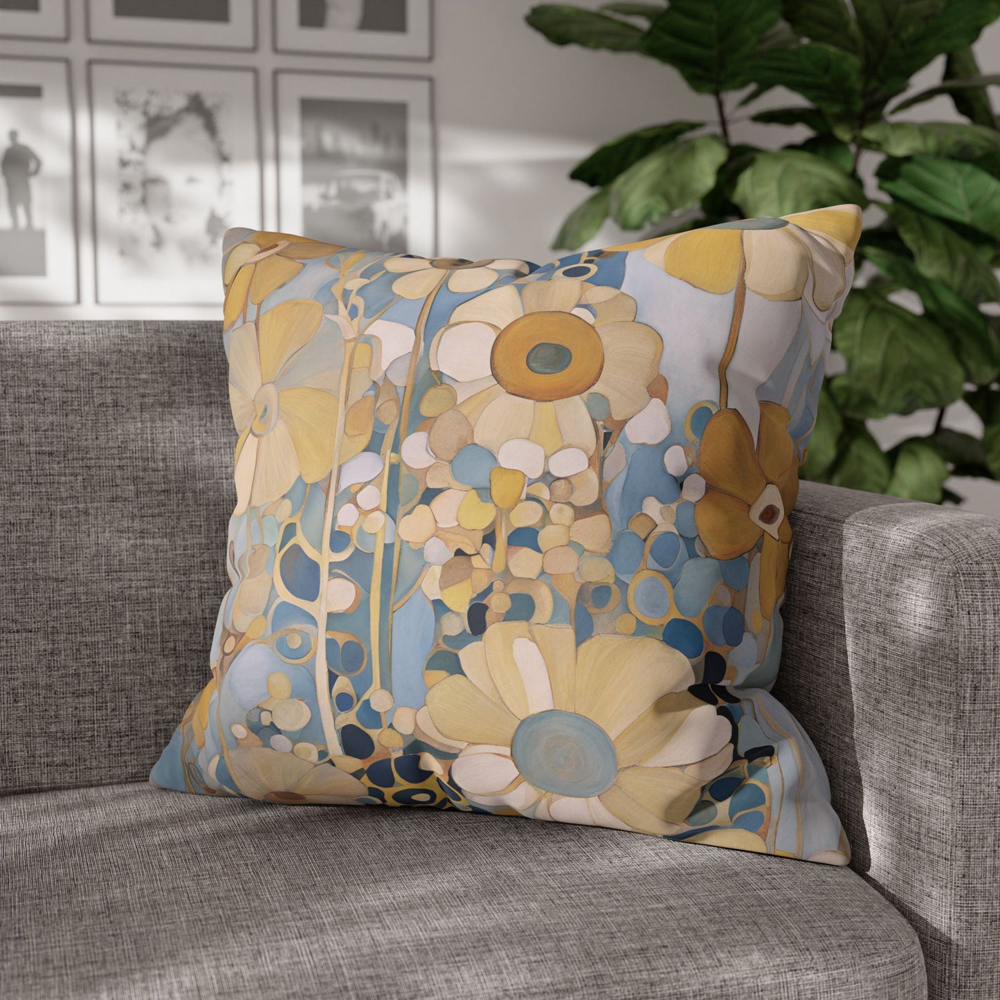 Cottage Square Poly Canvas Pillowcase