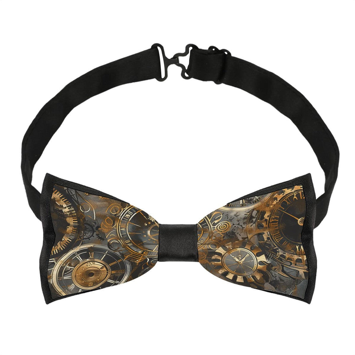 Vintage Mechanical Clocks Adjustable Bow Tie