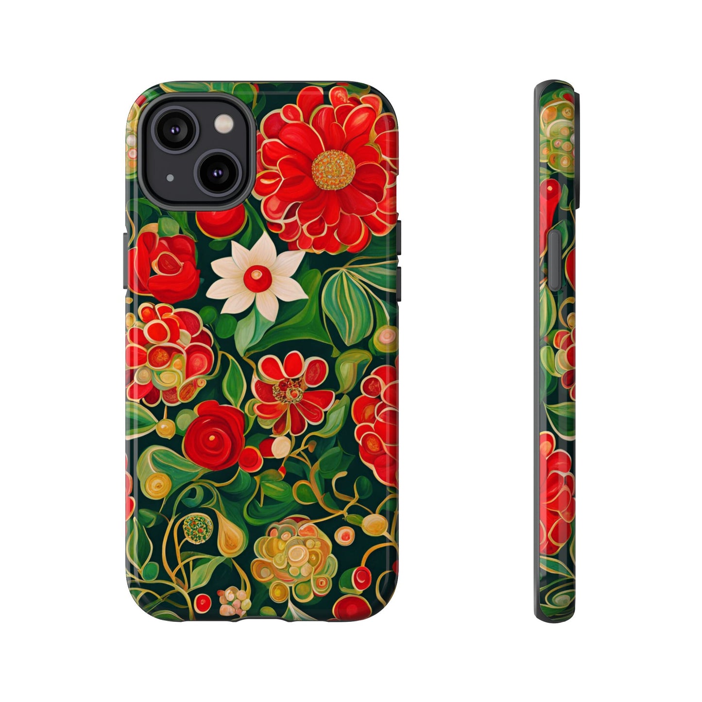 December Flowers iPhone Samsung Galaxy Google Pixel Tough Cases