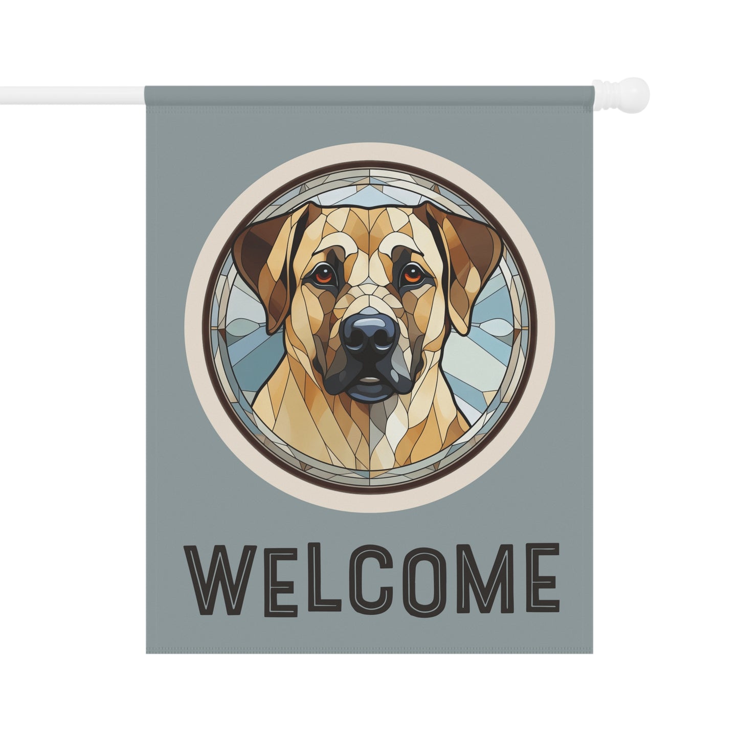 Anatolian Shepherd Welcome 2-Sided Garden & House Flag/Banner