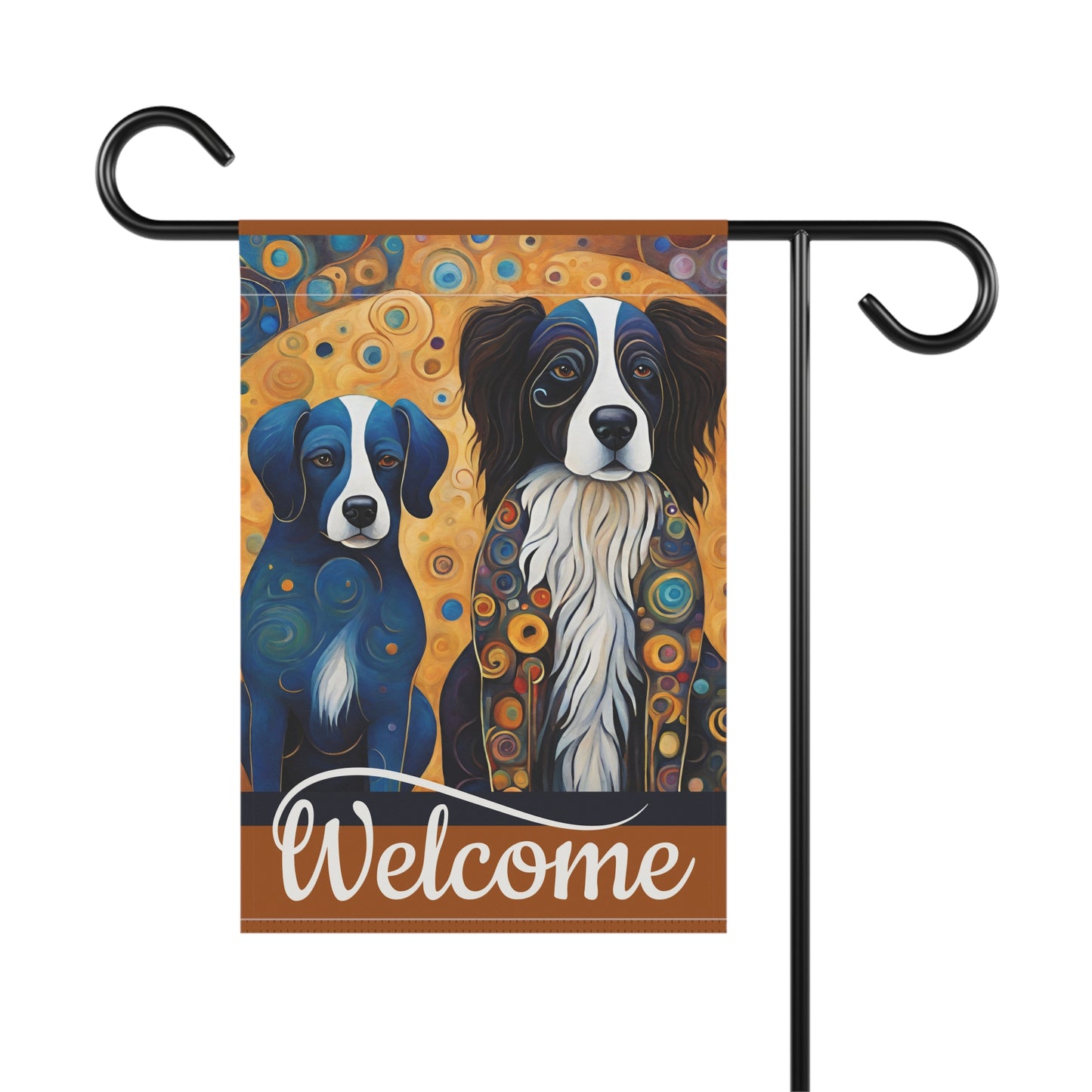 Rusty & Schroeder Welcome 2-Sided Garden & House Flag/Banner
