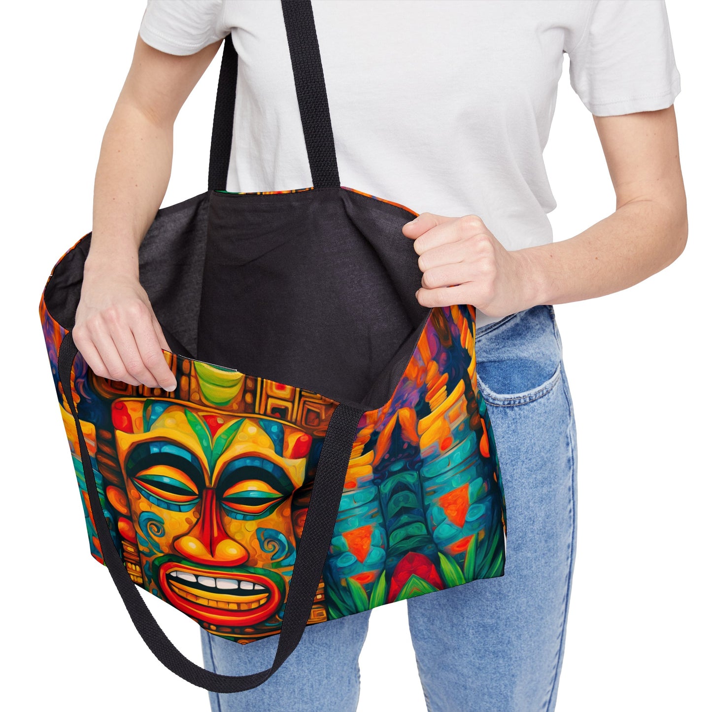 Happy Tiki Weekender Tote Bag